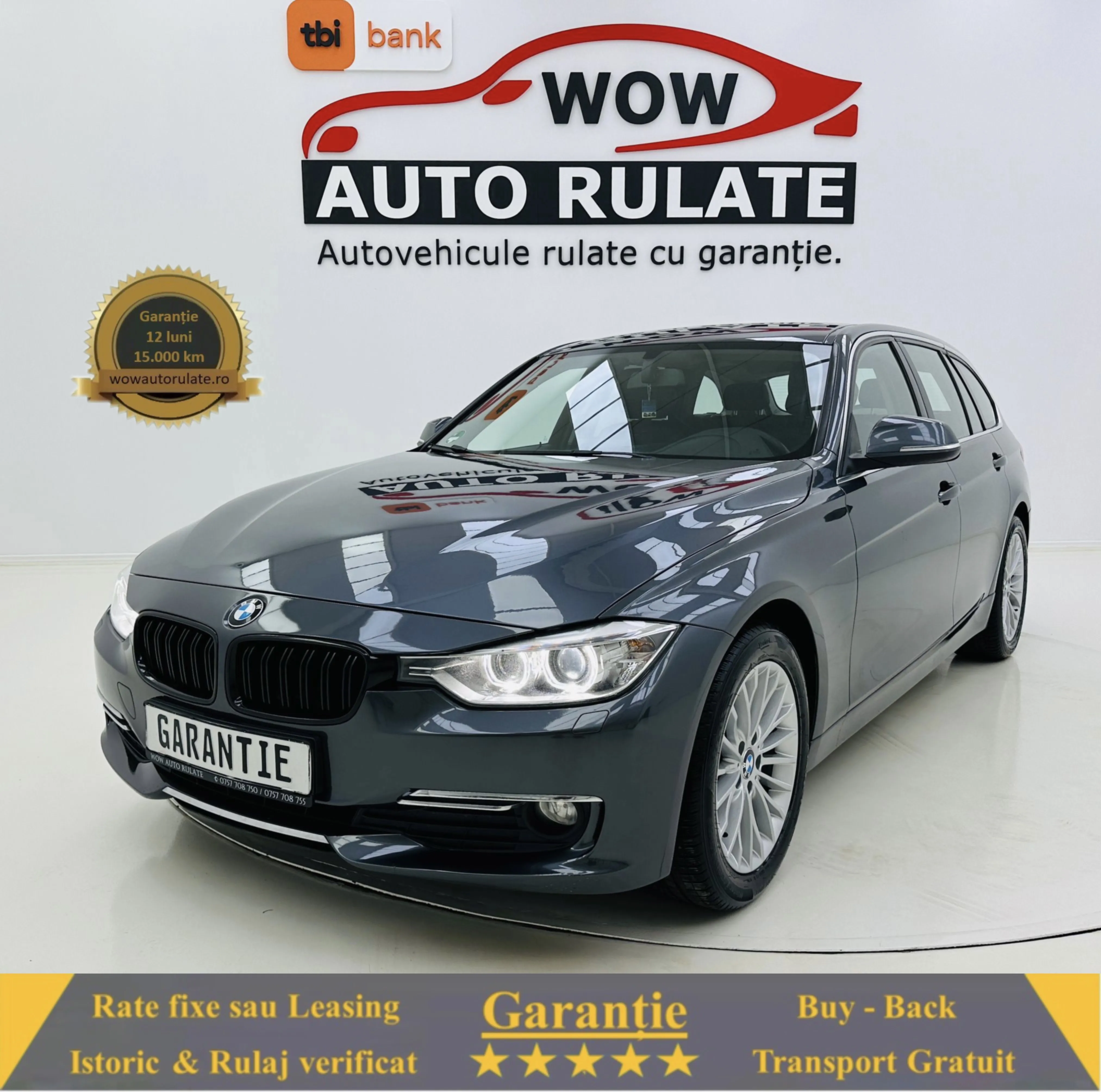 BMW 3-SERIES 318D 2013 2.0D E5 GARANTIE Rate Avans 0 Doar Cu Buletinul 2013 - WOW Auto Rulate
