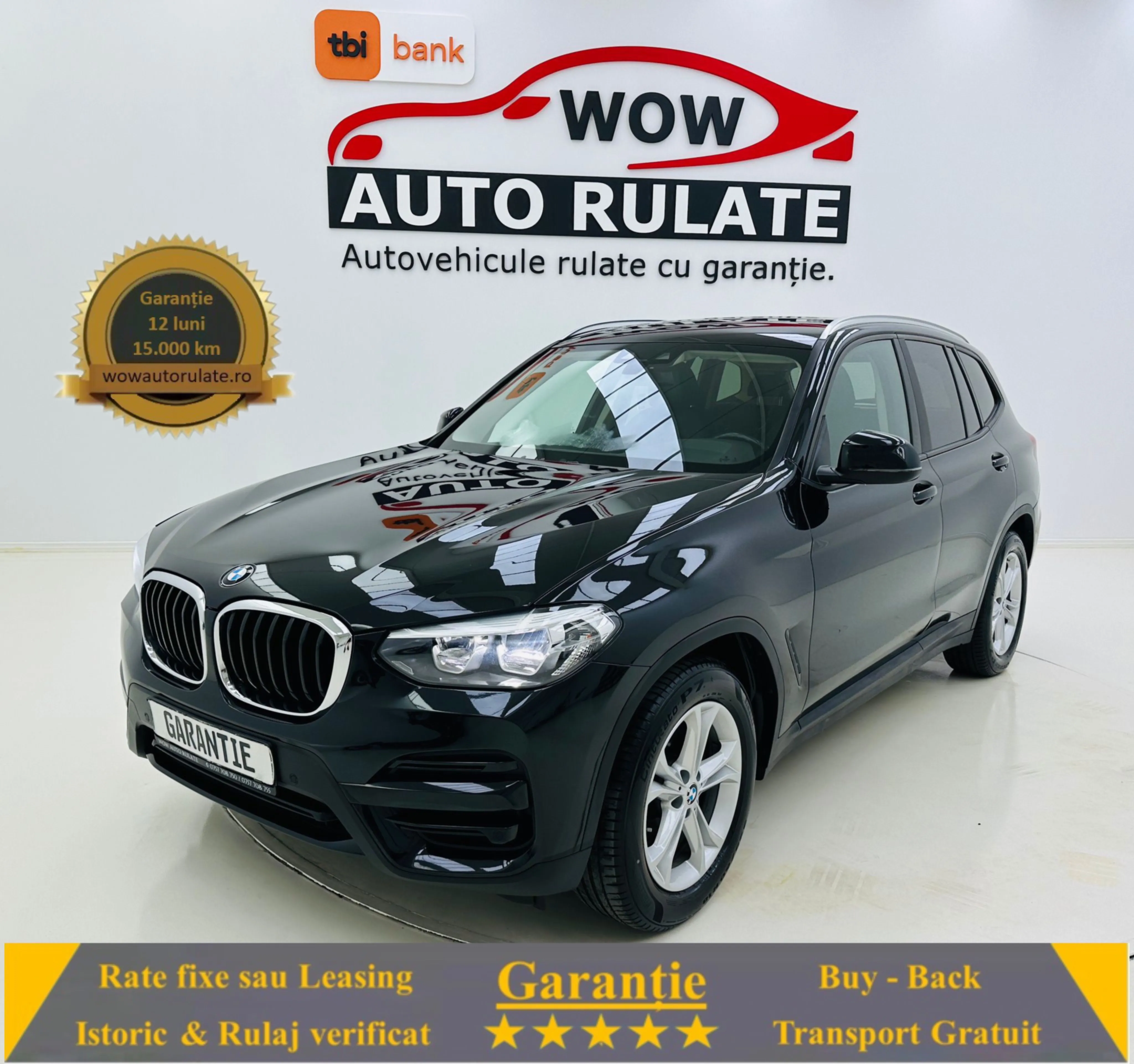 BMW X3 2018 2.0D E6 GARANTIE Rate Avans 0 Doar Cu Buletinul 2018 - WOW Auto Rulate