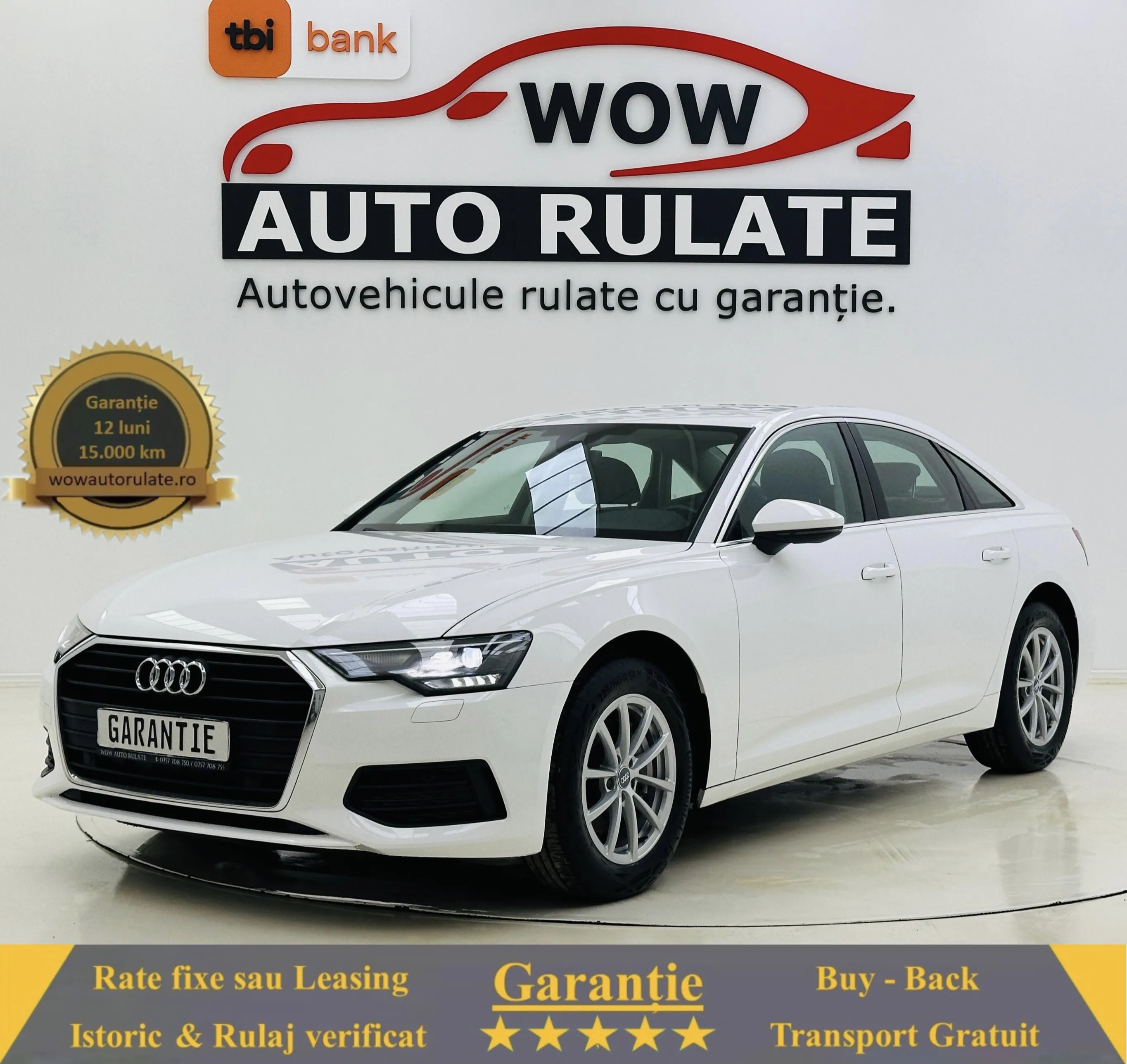 AUDI A6 C8 2019 2.0D E6 GARANTIE Rate Avans 0 Doar Cu Buletinul 2019 - WOW Auto Rulate