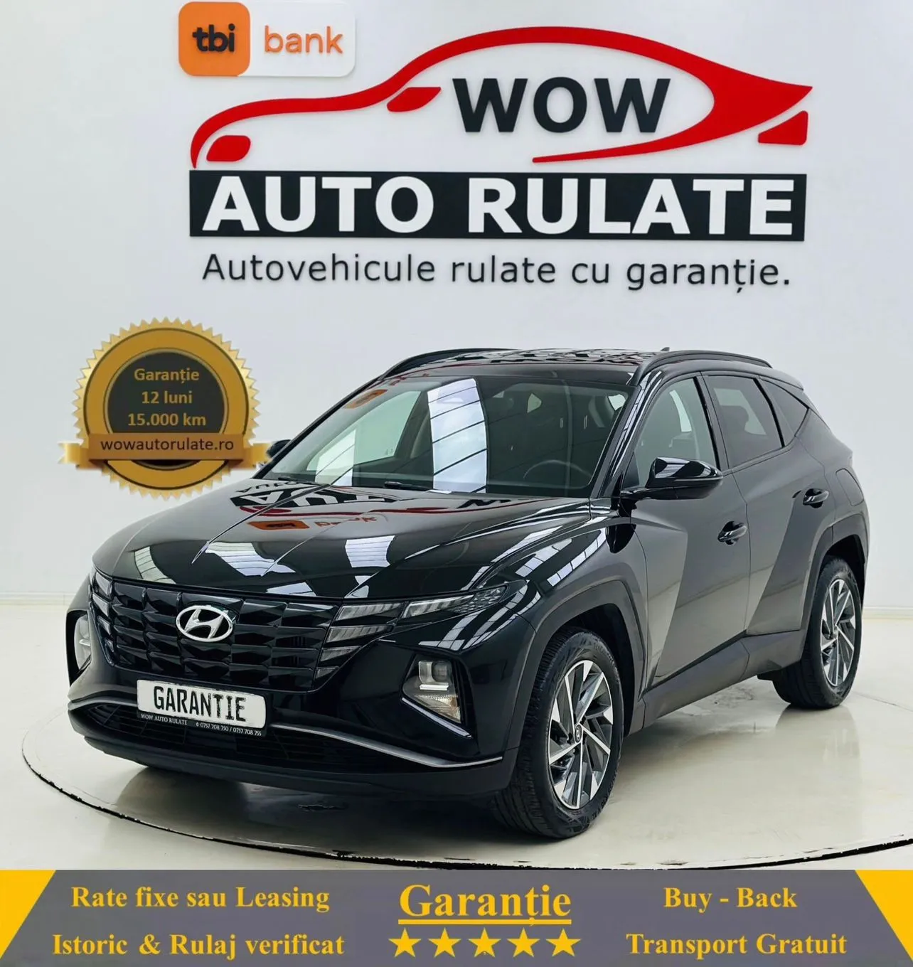 HYUNDAI TUCSON 2021 1.6I E6 GARANTIE 12 LUNI Rate Avans 0 Doar cu Buletinul 2021 - WOW Auto Rulate