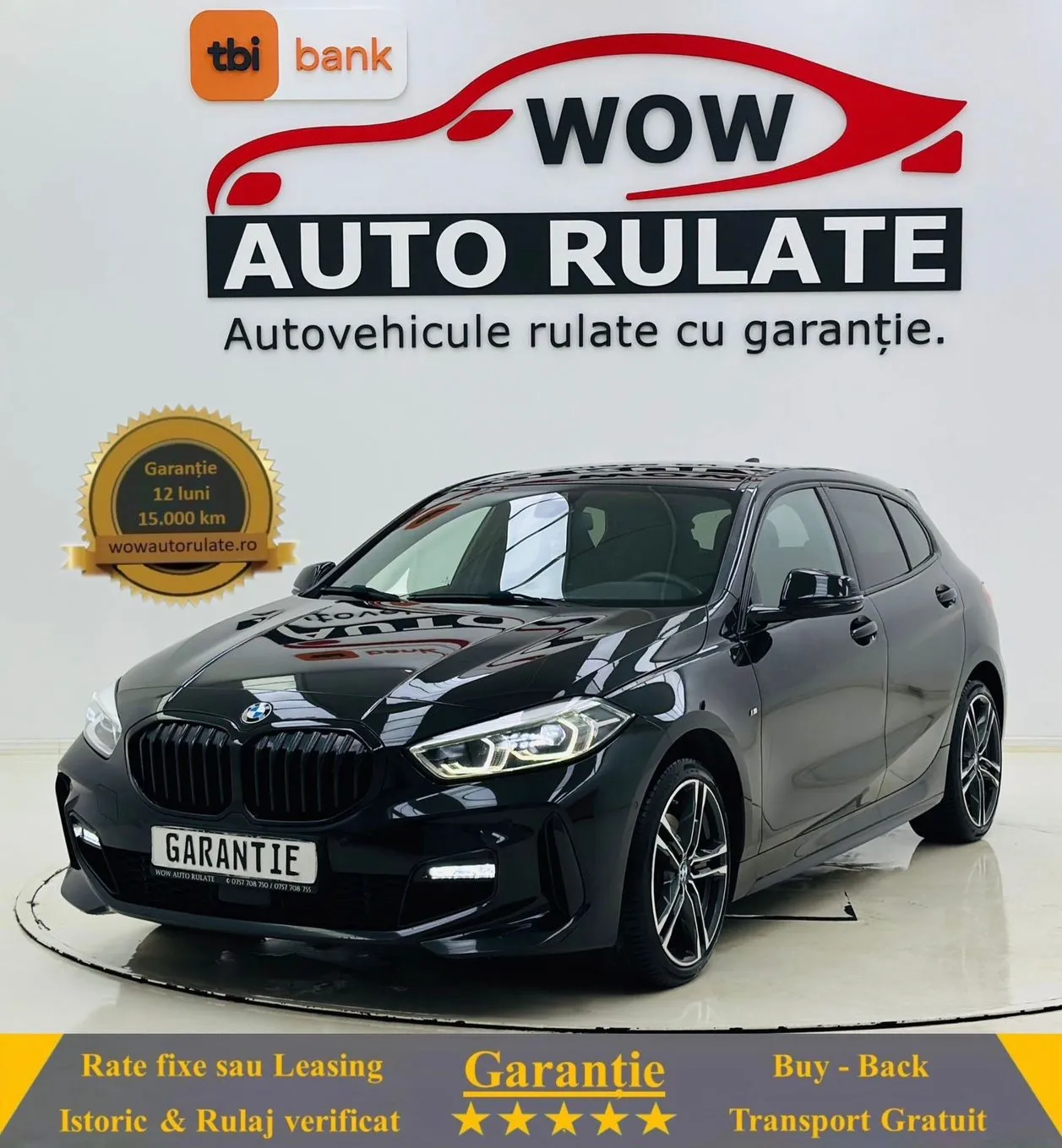 BMW Seria-1 2021 1.5D E6 GARANTIE 12 LUNI Rate Avans 0 Doar cu Buletinul 2021 - WOW Auto Rulate
