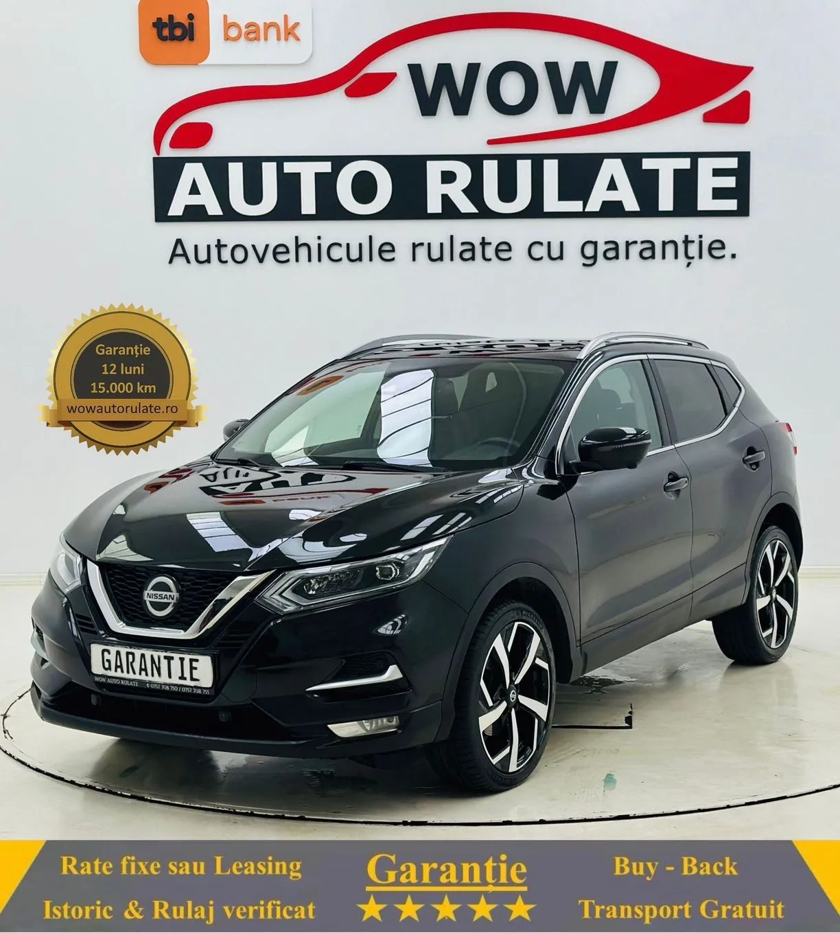 NISSAN Qashqai 2021 1.3I E6 GARANTIE 12 LUNI Rate Avans 0 Doar cu Buletinul 2021 - WOW Auto Rulate