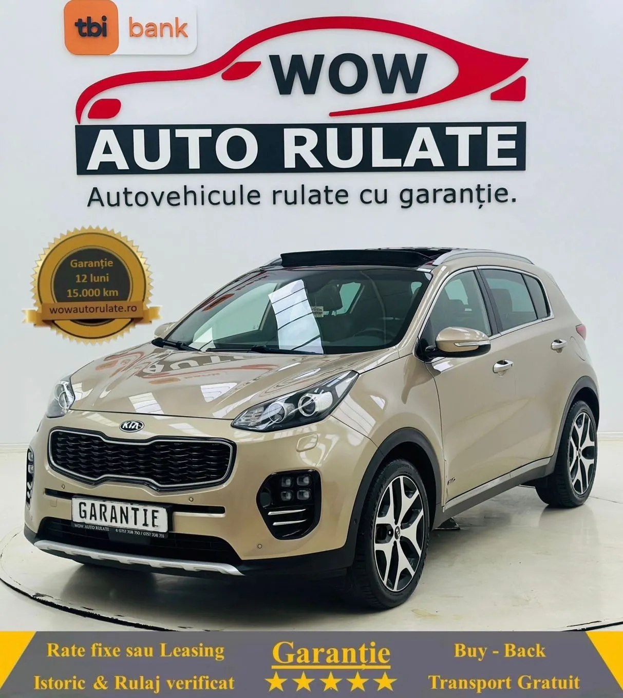 KIA SPORTAGE 2016 2.0D E6 GARANTIE 12 LUNI Rate Avans 0 Doar cu Buletinul 2016 - WOW Auto Rulate