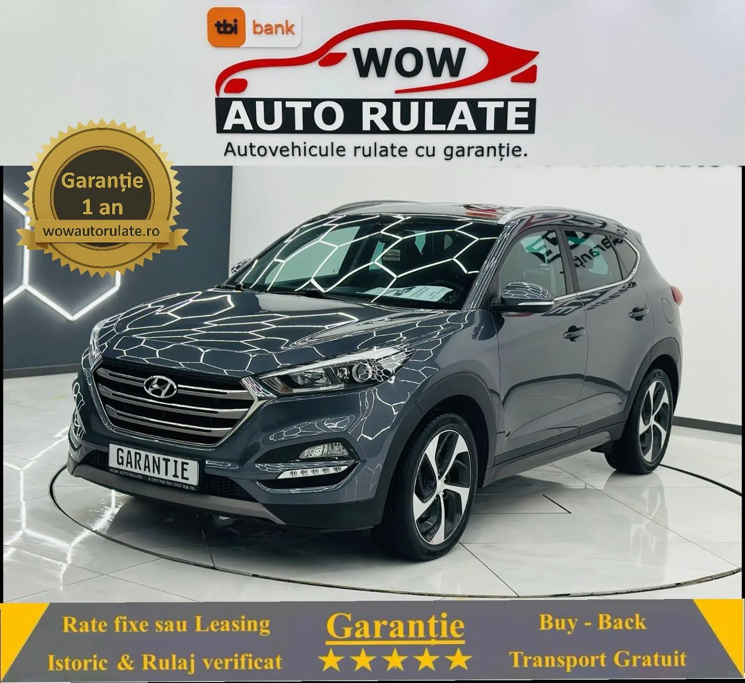 HYUNDAI TUCSON 2017 1.7D E6 Garantie 12 Luni Rate Avans 0 Doar Cu Buletinul 2017 - WOW Auto Rulate