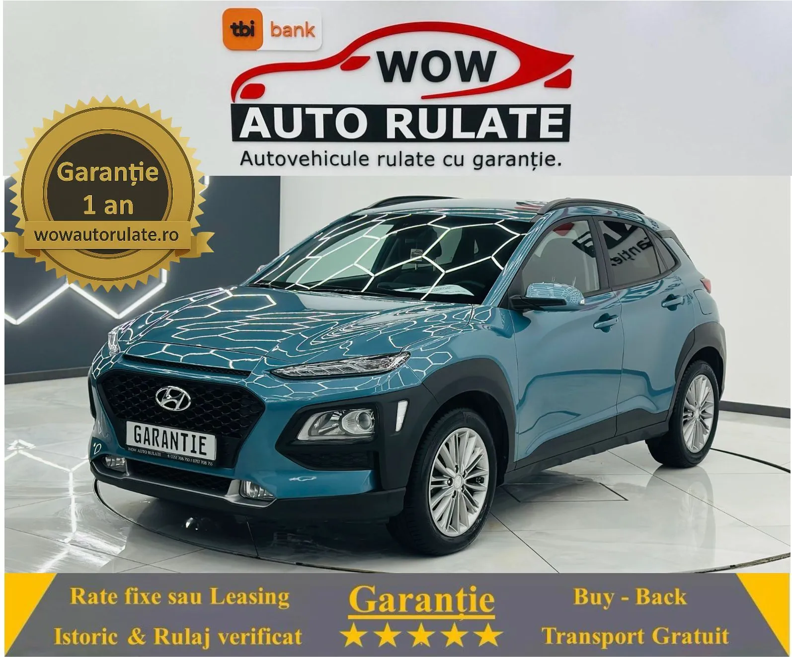 HYUNDAI KONA 2020 1.6D E6 Garantie 12 Luni Rate Avans 0 Doar Cu Buletinul 2020 - WOW Auto Rulate