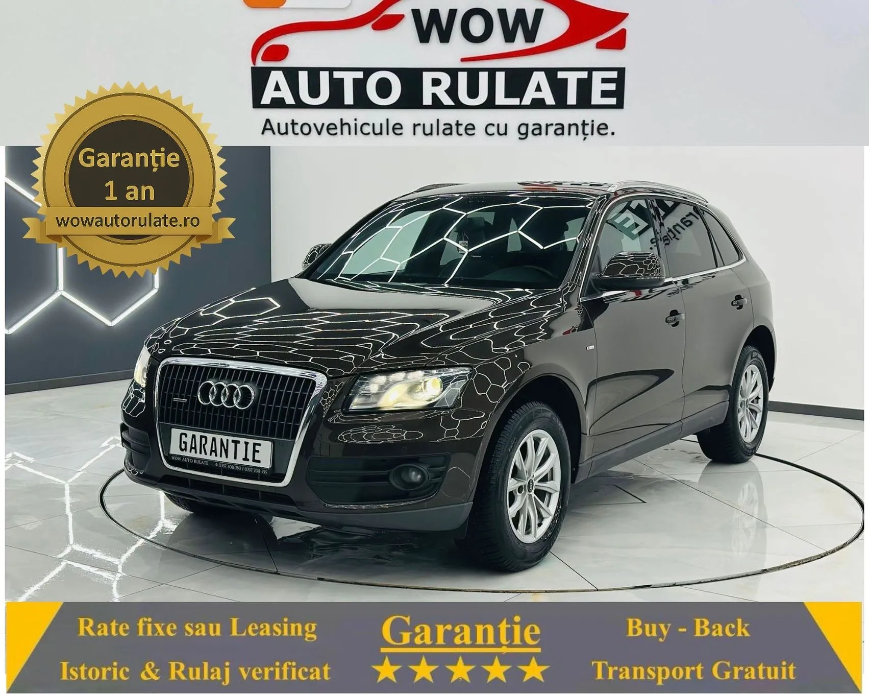 AUDI Q5 2012 2.0D E5 Garantie 12 Luni Rate Avans 0 Doar Cu Buletinul 2012 - WOW Auto Rulate