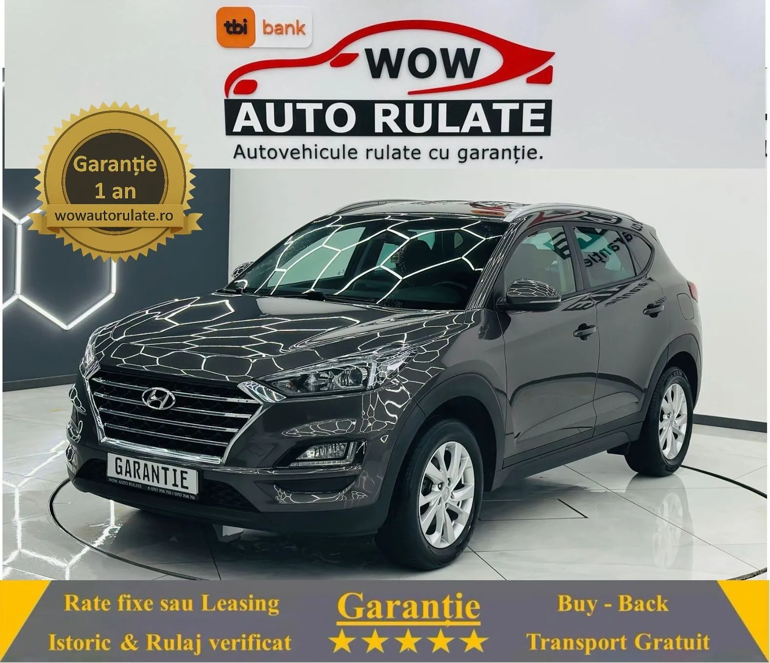 HYUNDAI TUCSON 2020 1.6i E6 Garantie 12 Luni Rate Avans 0 Doar Cu Buletinul 2020 - WOW Auto Rulate