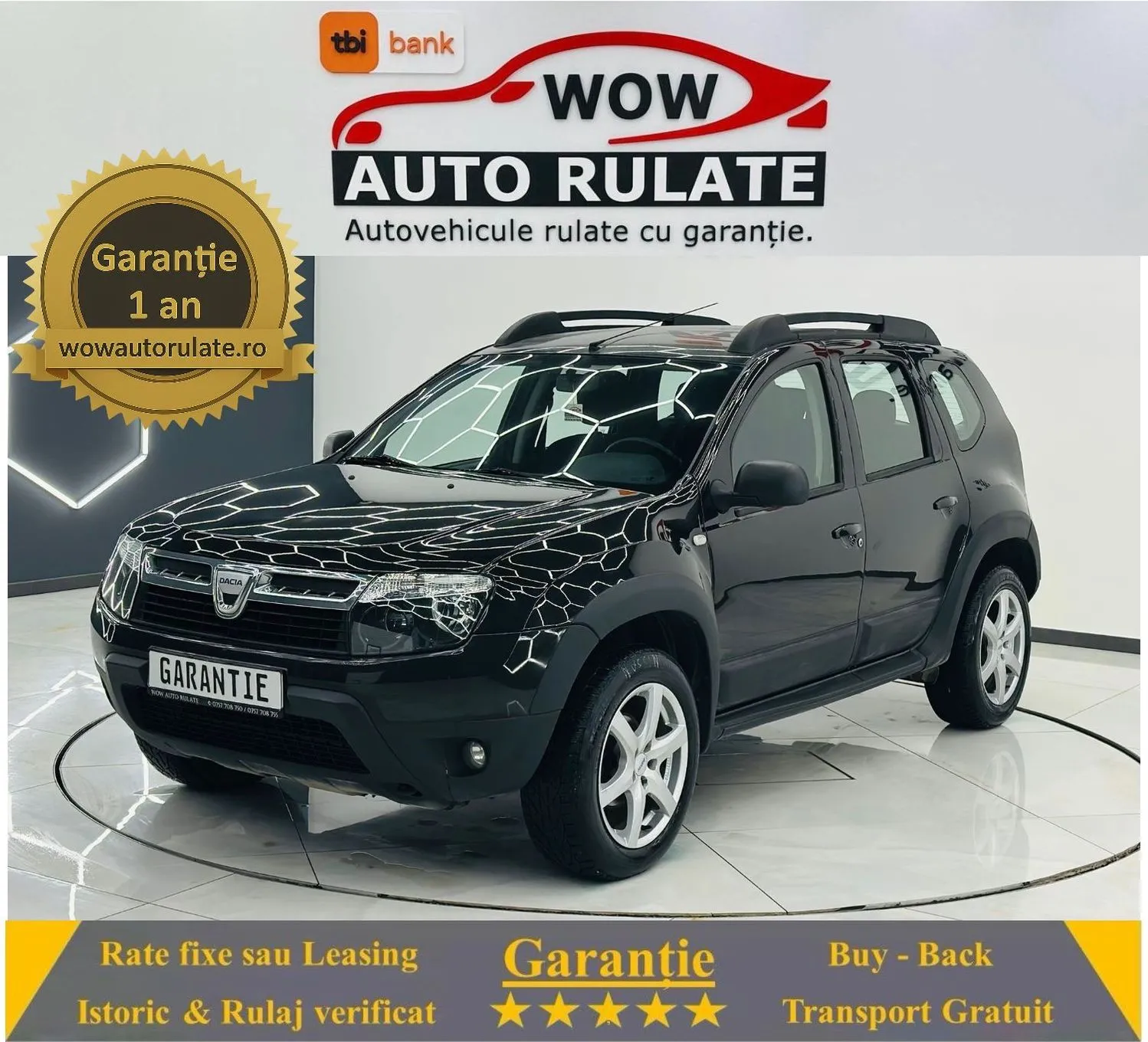 DACIA DUSTER 2011 1.5D E5 4x4 Garantie 12 Luni Rate Avans 0 Doar cu Buletinul 2011 - WOW Auto Rulate