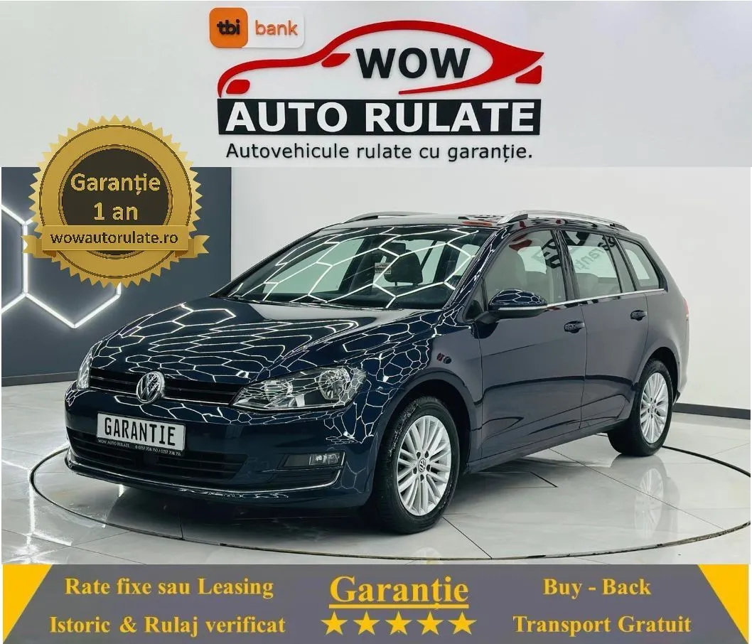 VOLKSWAGEN GOLF 2015 1.6D E5 Garantie 12 Luni Rate Avans 0 Doar Cu Buletinul 2015 - WOW Auto Rulate