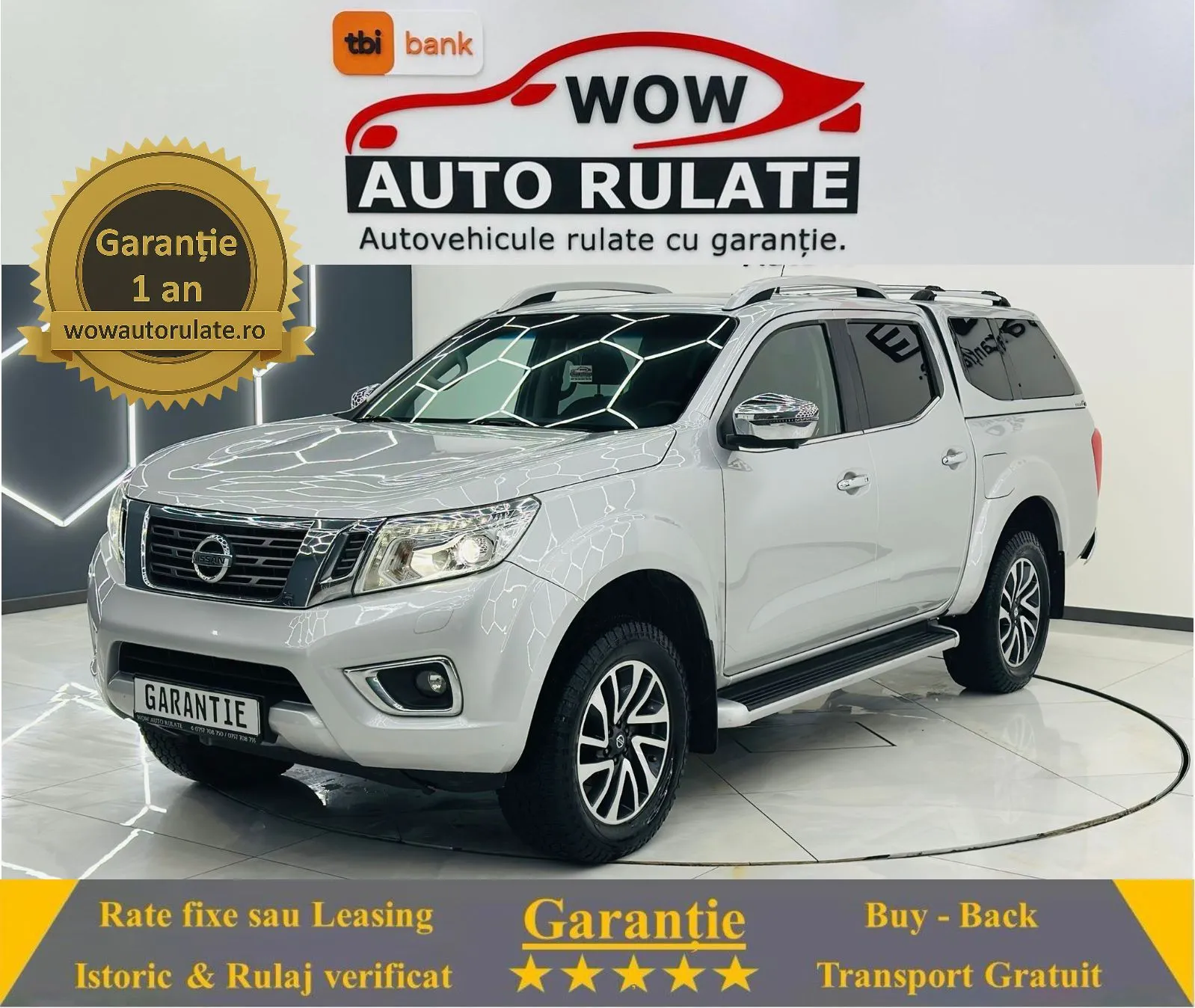 NISSAN NAVARA 2016 2.3D 4x4 E5 Garantie 12 Luni Rate Avans 0 Doar Cu Buletinul 2016 - WOW Auto Rulate