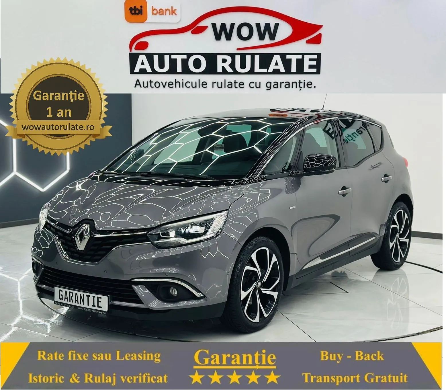RENAULT SCENIC 2020 1.3i E6 Garantie 12 Luni Rate Avans 0 Doar Cu Buletinul 2020 - WOW Auto Rulate