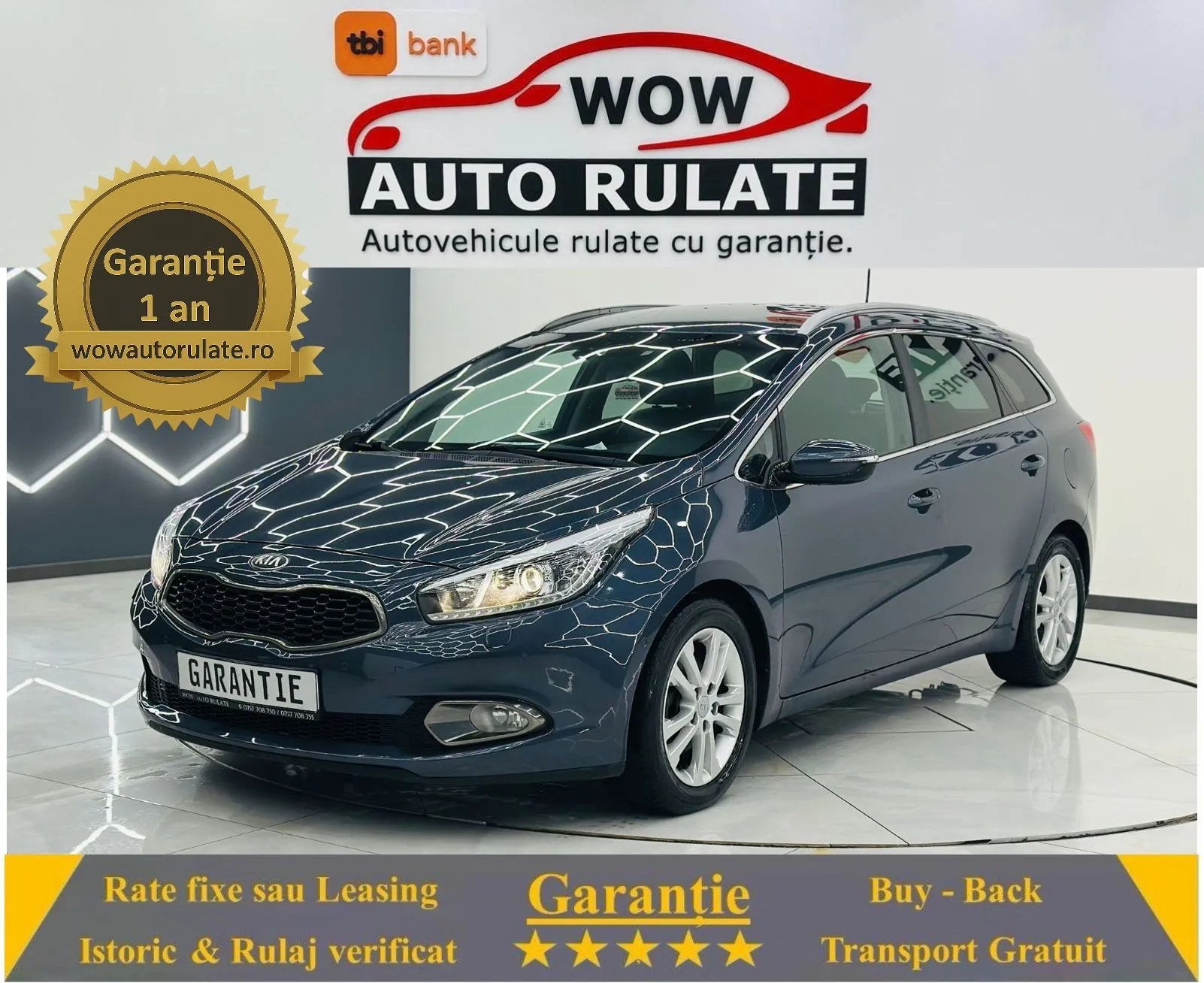 KIA CEED 2012 1.6D E5 Garantie 12 Luni Rate Avans 0 Doar Cu Buletinul 2012 - WOW Auto Rulate