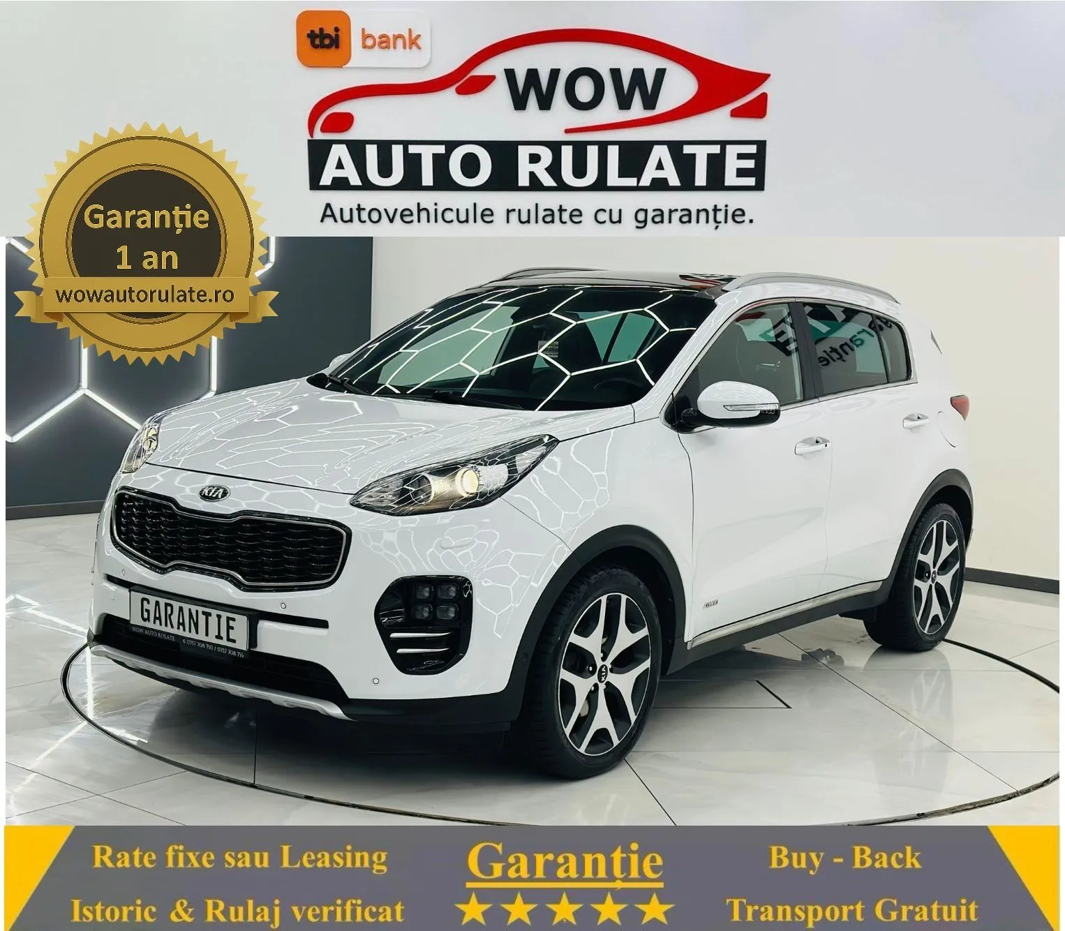 KIA SPORTAGE 2016 2.0D E6 Garantie 12 Luni Rate Avans 0 Doar Cu Buletinul 2016 - WOW Auto Rulate