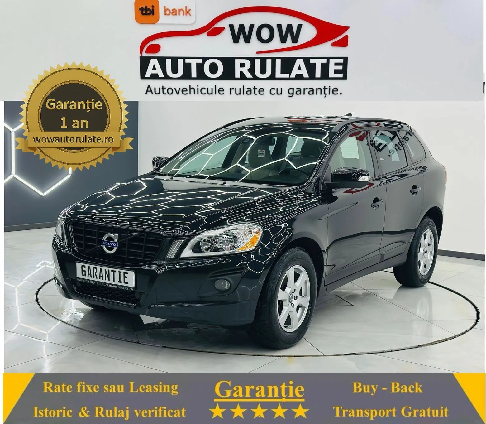 VOLVO Xc-60 2009 2.4D 4X4 Garantie 12 Luni Rate Avans 0 doar Cu Buletinul 2009 - WOW Auto Rulate