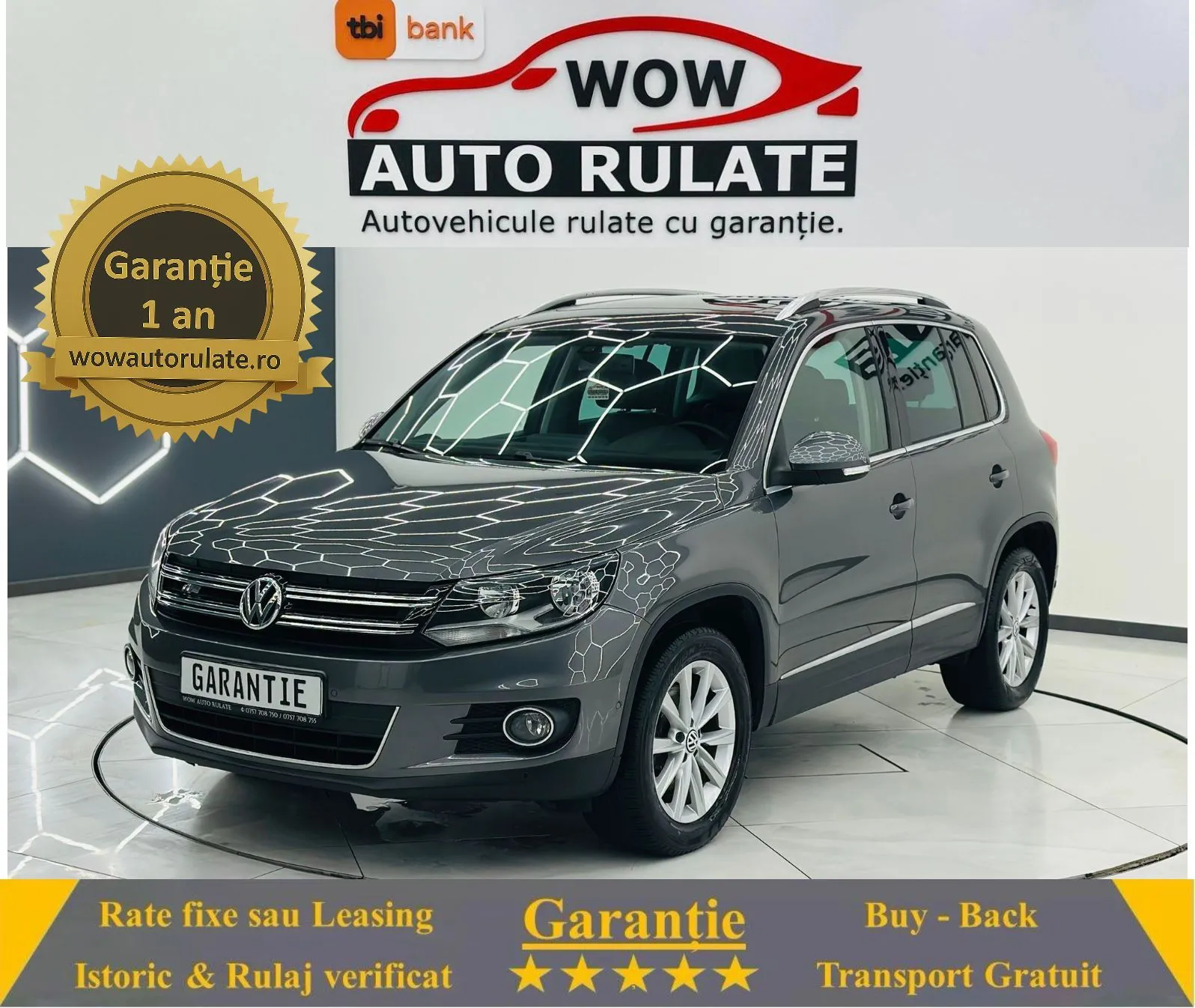 VOLKSWAGEN TIGUAN 2013 2.0D E5 Garantie 12 Luni Rate Avans 0 Doar Cu Buletinul 2013 - WOW Auto Rulate