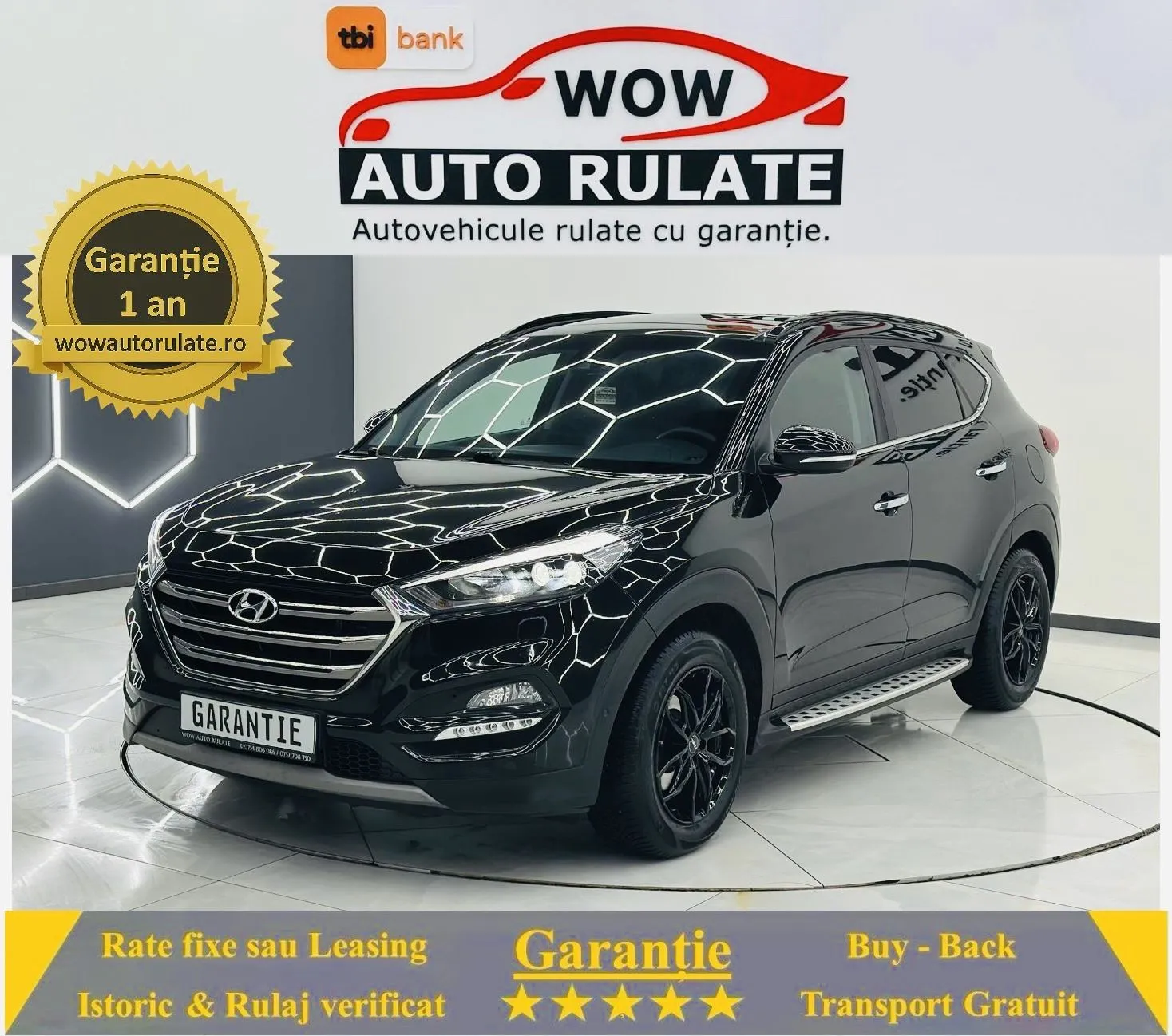 HYUNDAI TUCSON 2017 1.7D E6 Garantie 12 Luni Rate Avans 0 Doar Cu Buletinul 2017 - WOW Auto Rulate