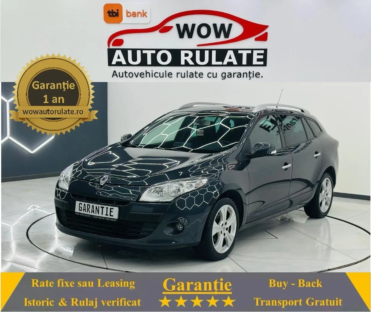 RENAULT MEGANE 2012 1.5D E5 Garantie 12  Luni Rate Avans 0 Doar Cu Buletinul 2012 - WOW Auto Rulate