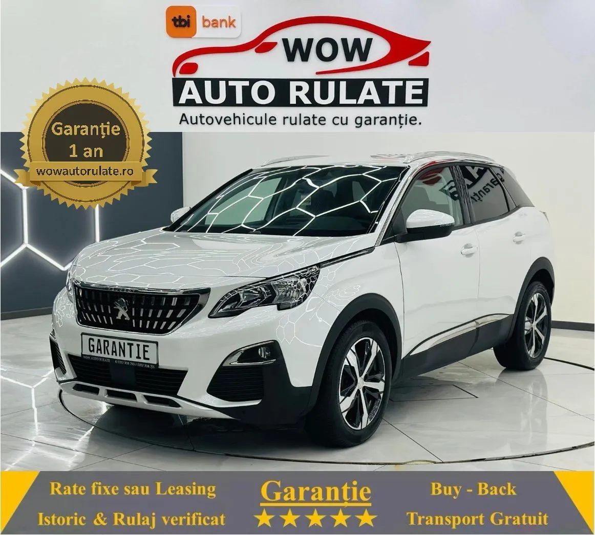 PEUGEOT 3008 2017 1.2i E6 Garantie 12 Luni Rate Avans 0 Doar Cu Buletinul 2017 - WOW Auto Rulate