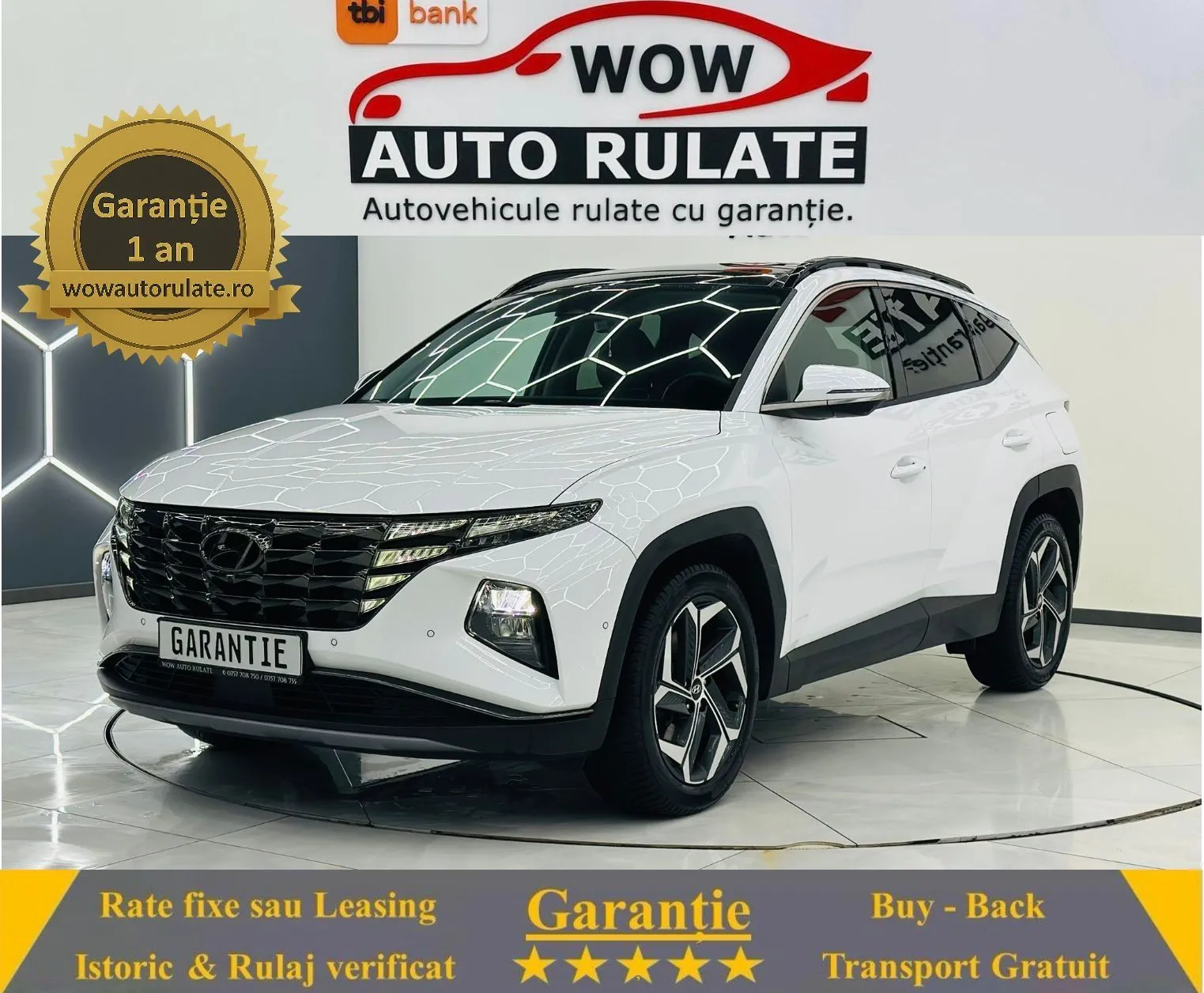 HYUNDAI TUCSON 2021 1.6i HYBRID E6 Garantie 12Luni Rate AVans 0 Doar Cu Buletinul 2021 - WOW Auto Rulate