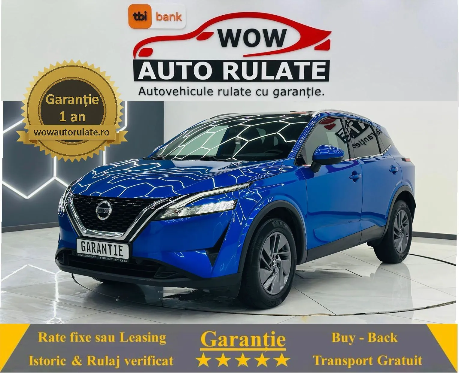 NISSAN Qashqai 2022 1.3i E6 Garantie 12 Luni Rate Avans 0 Doar Cu Buletinul 2022 - WOW Auto Rulate