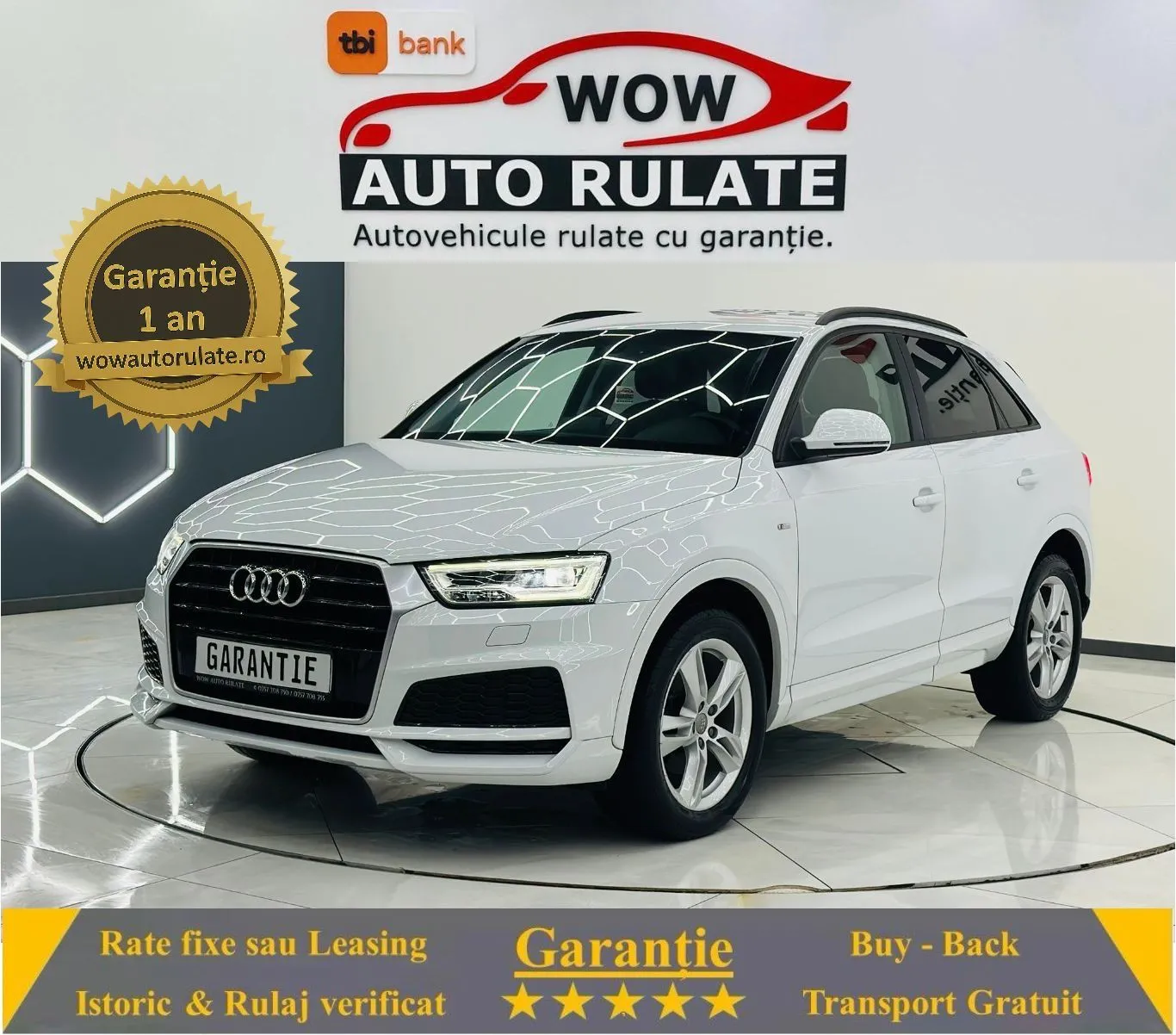 AUDI Q3 2018 1.4i E6 Garantie 12 Luni Rate Avans 0 Doar Cu Buletinul 2018 - WOW Auto Rulate