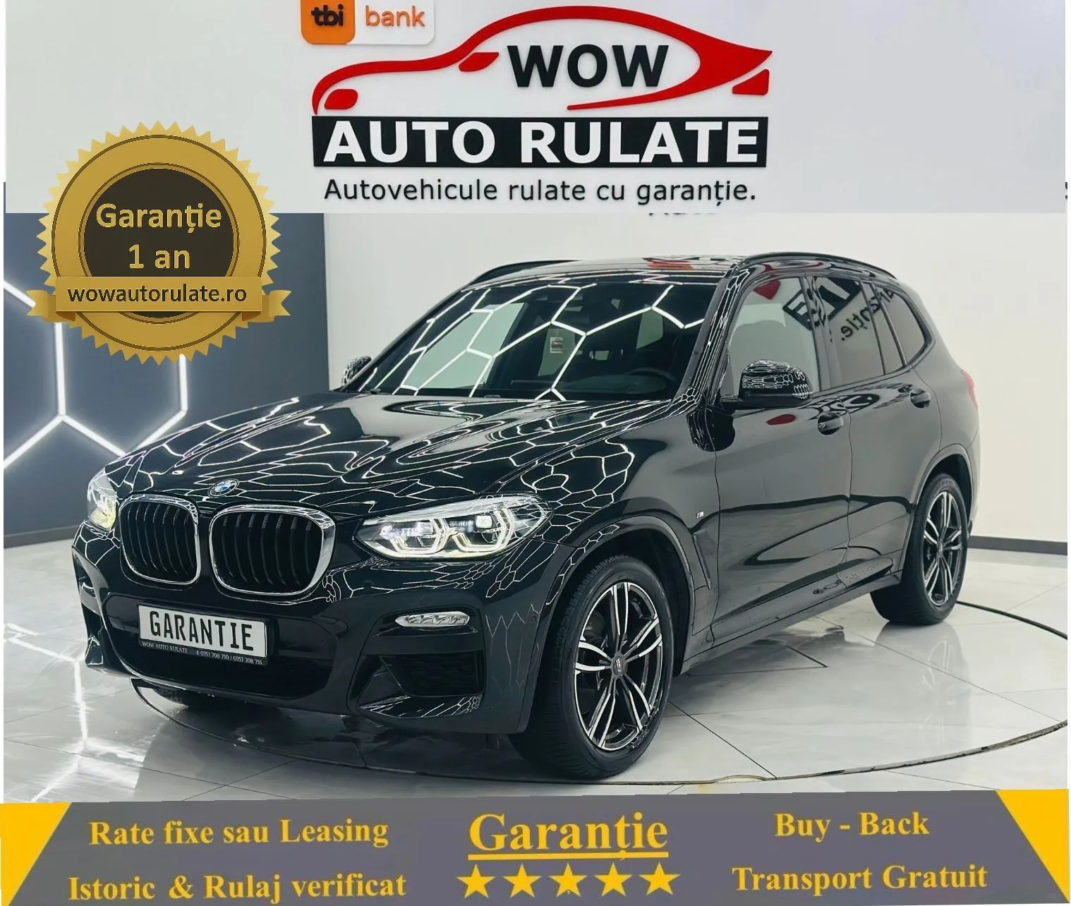 BMW X3 2019 2.0D E6 4x4 Garantie 12 Luni Rate Avans 0 Doar Cu Buletinul 2019 - WOW Auto Rulate