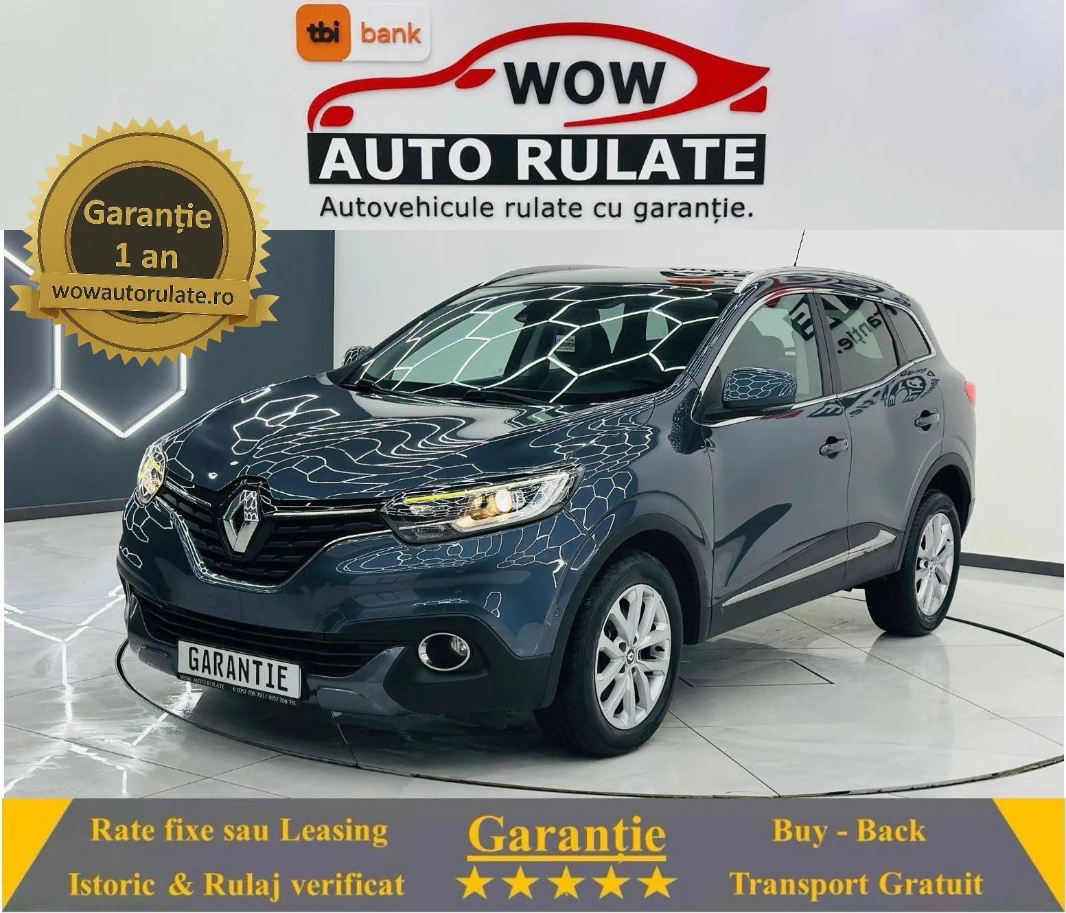 RENAULT KADJAR 2015 1.6D E6 4x4 Garantie 12 Luni Rate Avans 0 Doar Cu Buletinul 2015 - WOW Auto Rulate