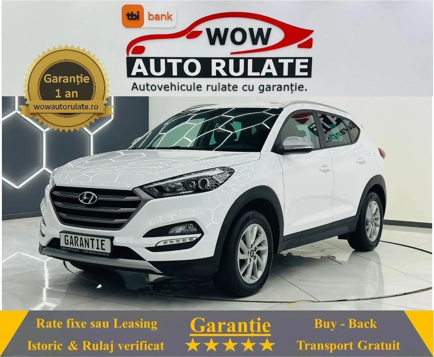 HYUNDAI TUCSON 2018 1.6i E6 Garantie 12 Luni Rate Avans 0 Doar Cu Buletinul 2018 - WOW Auto Rulate