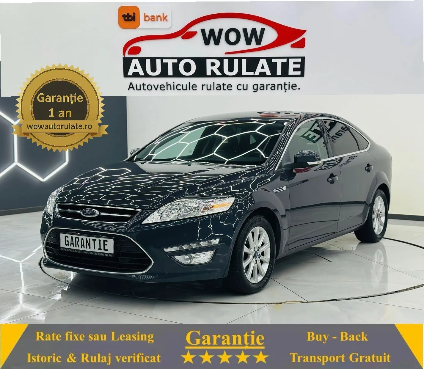 FORD MONDEO 2013 2.0D E5 Garantie 12 Luni Rate Avans 0 Doar Cu Buletinul 2013 - WOW Auto Rulate
