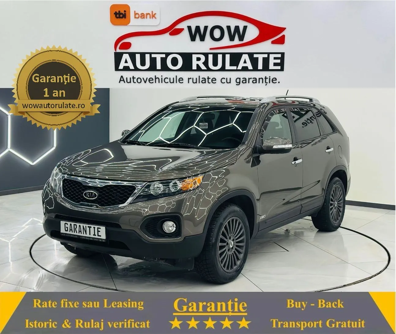 KIA SORENTO 2011 2.2D E5 4X4 Garantie 12 Luni Rate Avans 0 Doar Cu Buletinul 2011 - WOW Auto Rulate