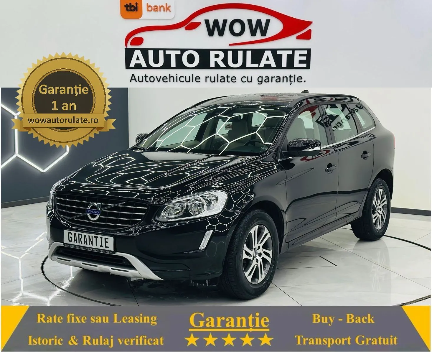 VOLVO Xc-60 2014 2.0D E5 Garantie 12 Luni Rate Avans 0 Doar Cu Buletinul 2014 - WOW Auto Rulate