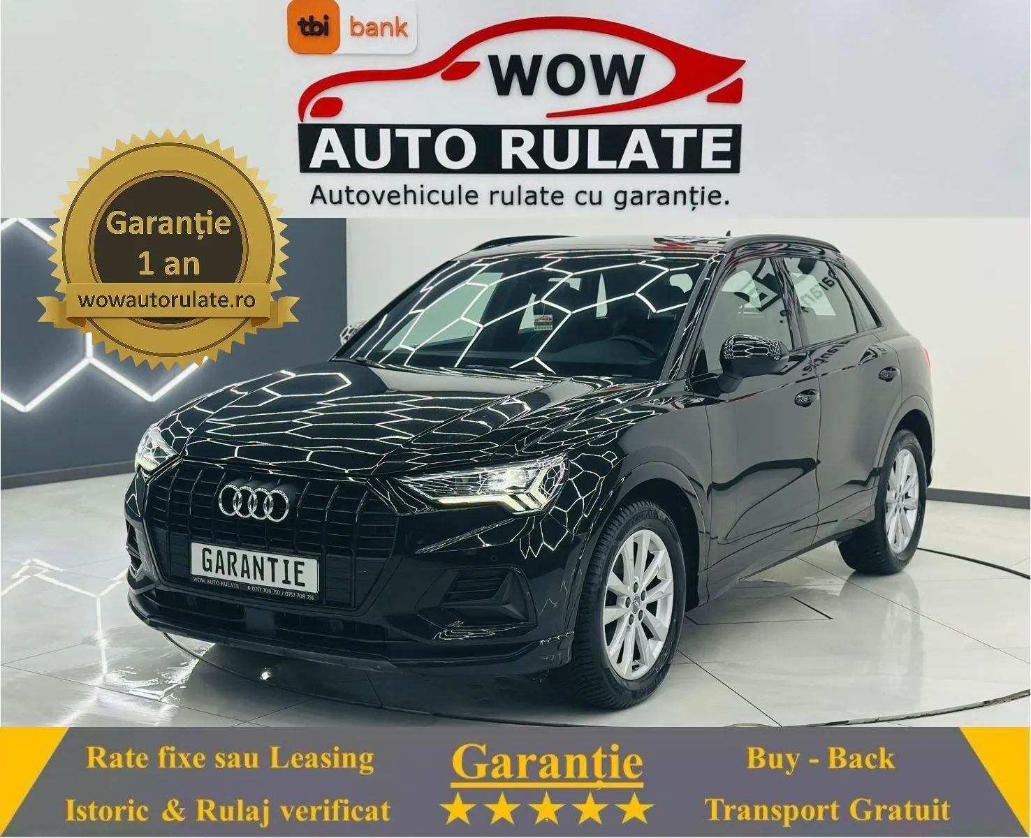 AUDI Q3 2019 2.0D E6 Garantie 12 Luni Rate Avans 0 Doar Cu Buletinul 2019 - WOW Auto Rulate