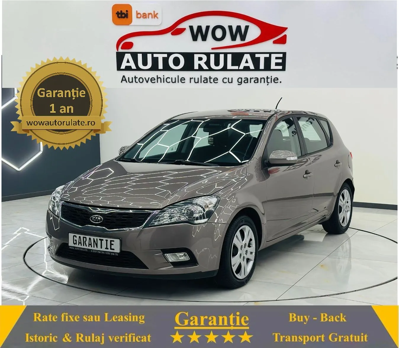 KIA CEED 2010 1.6D E4 Garantie 12 Luni Rate Avans 0 Doar Cu Buletinul 2010 - WOW Auto Rulate