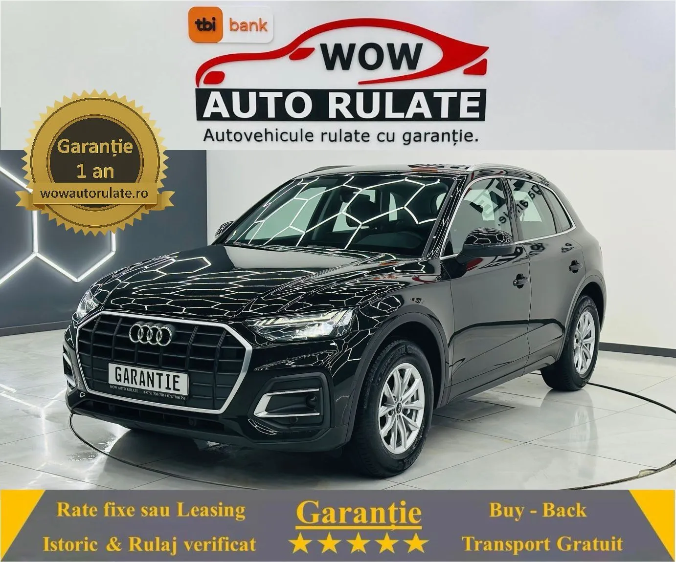 AUDI Q5 2022 2.0D E6  Garantie 12 Luni Rate Avans 0 Doar Cu Buletinul 2022 - WOW Auto Rulate