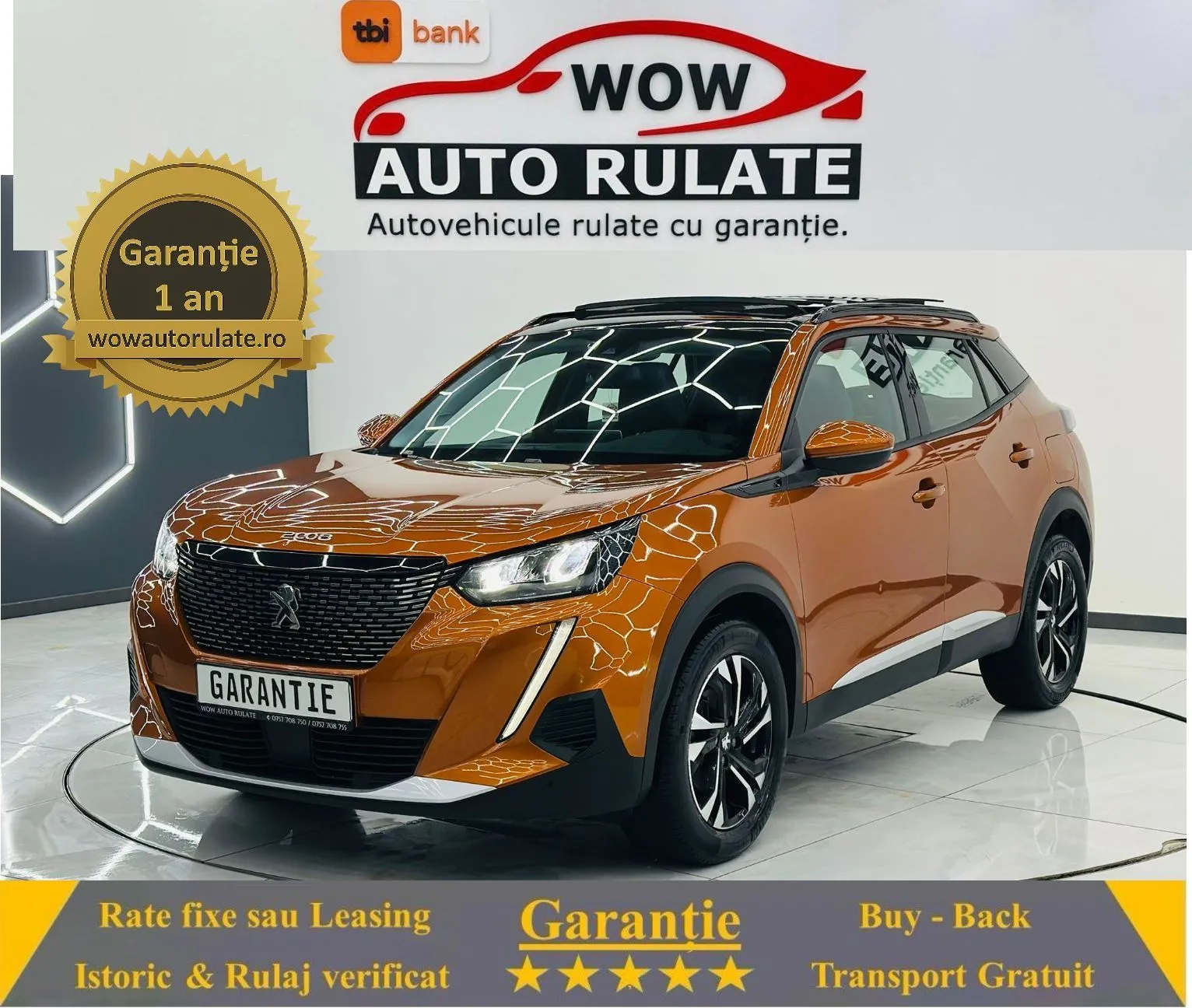 PEUGEOT 2008 2020 1.2i E6 Garantie 12 Luni Rate Avans 0 Doar Cu Buletinul 2020 - WOW Auto Rulate