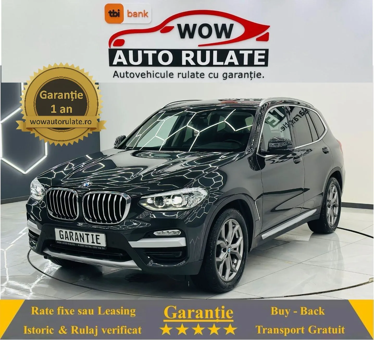 BMW X3 2019 2.0i E6 4x4 Garantie 12 Luni Rate Avans 0 Doar Cu Buletinul 2019 - WOW Auto Rulate