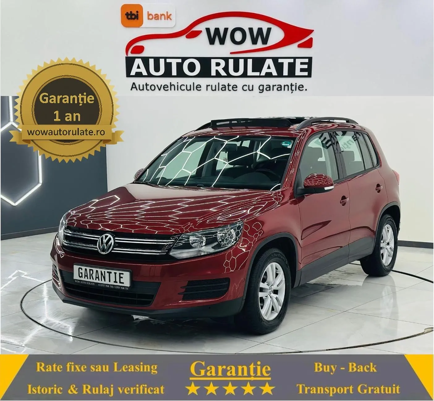 VOLKSWAGEN TIGUAN 2015 2.0D E5 Garantie 12 Luni Rate Avans 0 Doar Cu Buletinul 2015 - WOW Auto Rulate