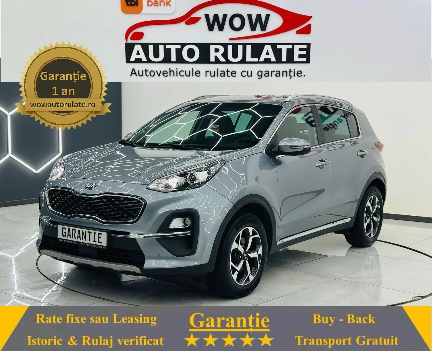 KIA SPORTAGE 2021 1.6i E6 Garantie 12 Luni Rate Avans 0 Doar Cu Buletinul 2021 - WOW Auto Rulate