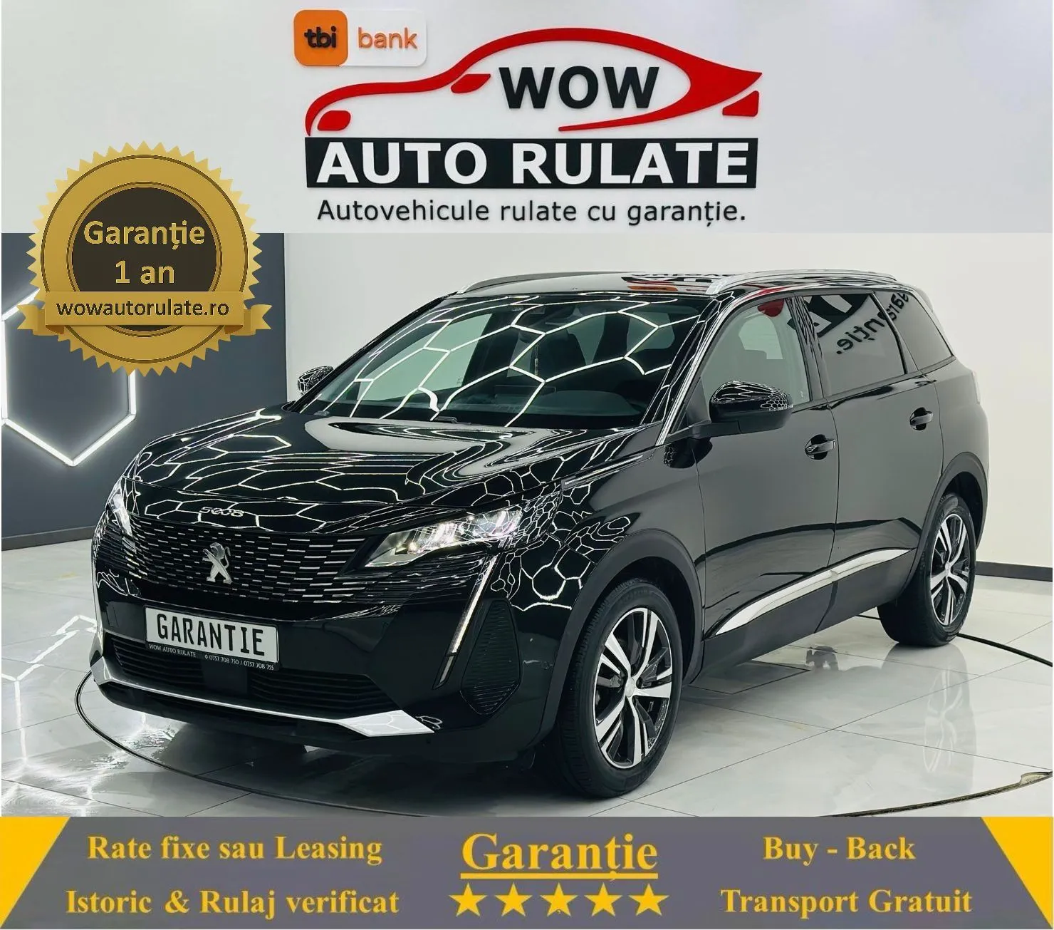 PEUGEOT 3008 2022 1.2i E6 Garantie 12 Luni Rate Avans 0  Doar Cu Buletinul 2022 - WOW Auto Rulate