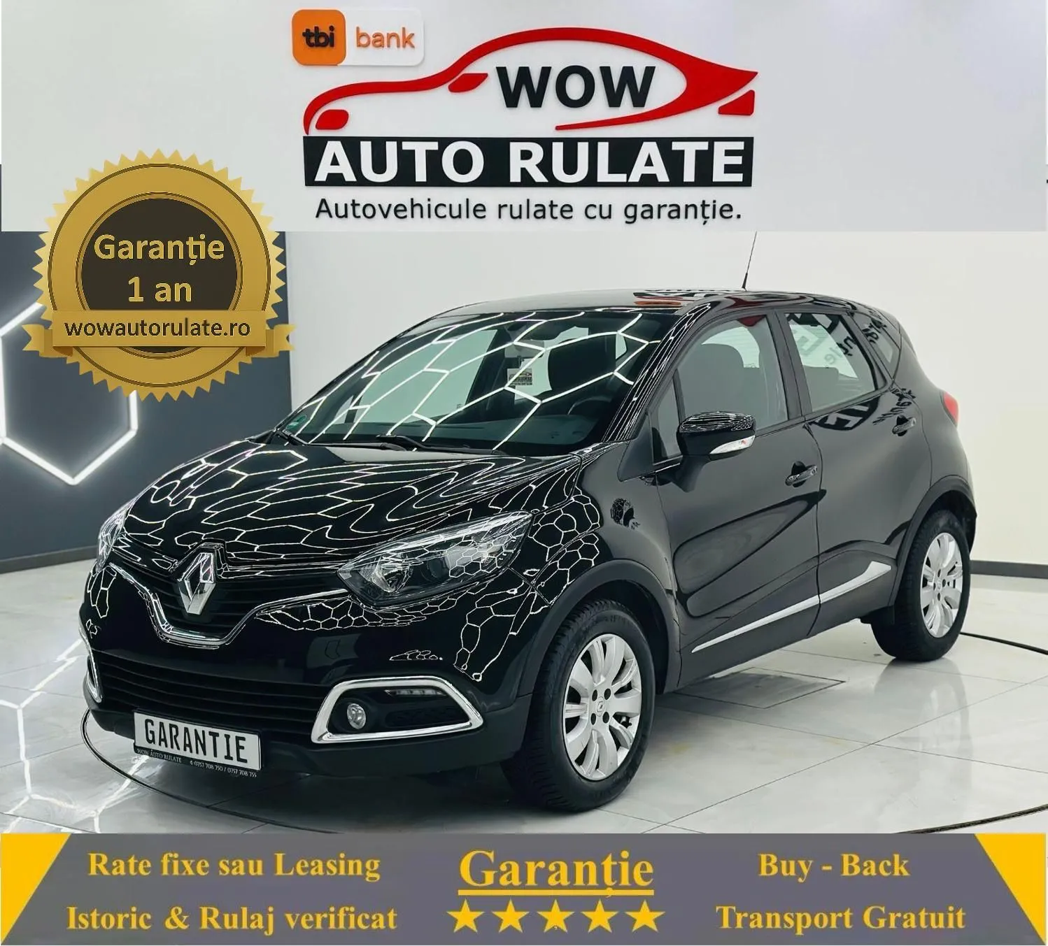 RENAULT CAPTUR 2014 1.5D E5 Garantie 12 Luni Rate Avans 0 Doar Cu Buletinul 2014 - WOW Auto Rulate