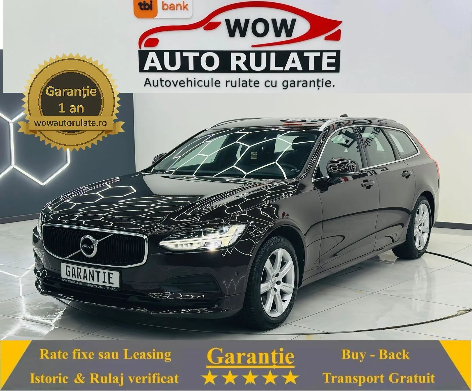 VOLVO V90 2017 2.0D E6 Garantie 12 Luni Rate Avans 0 Doar Cu Buletinul 2017 - WOW Auto Rulate