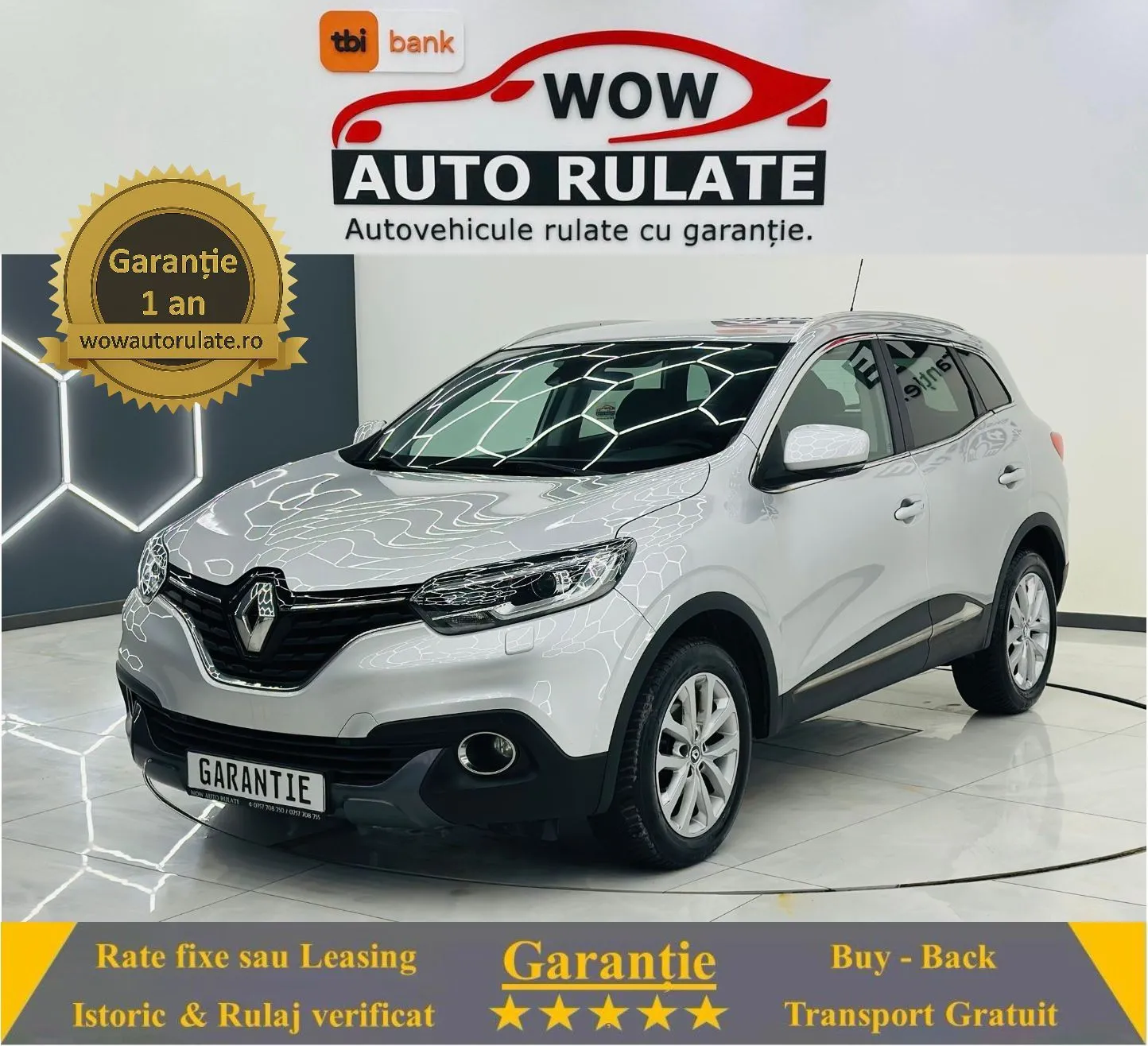 RENAULT KADJAR 2016 1.5D E6 Garantie 12 Luni Rate Avans 0 Doar Cu Buletinul 2016 - WOW Auto Rulate