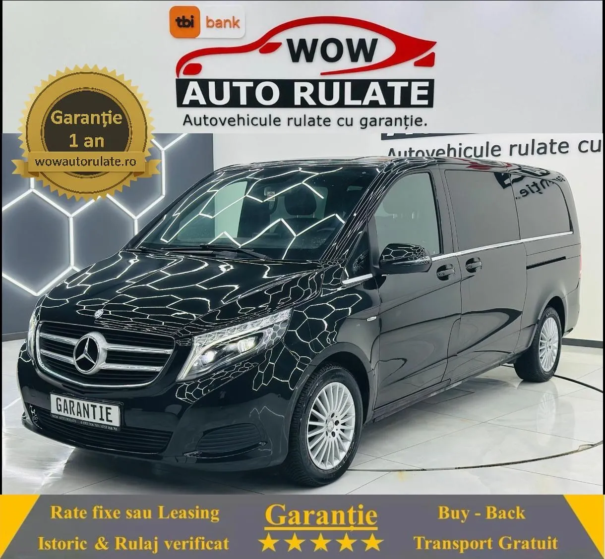 MERCEDESBENZ Vito 2017 2.2D E6 Garantie 12 Luni Rate Avans 0 Doar Cu Buletinul 2017 - WOW Auto Rulate