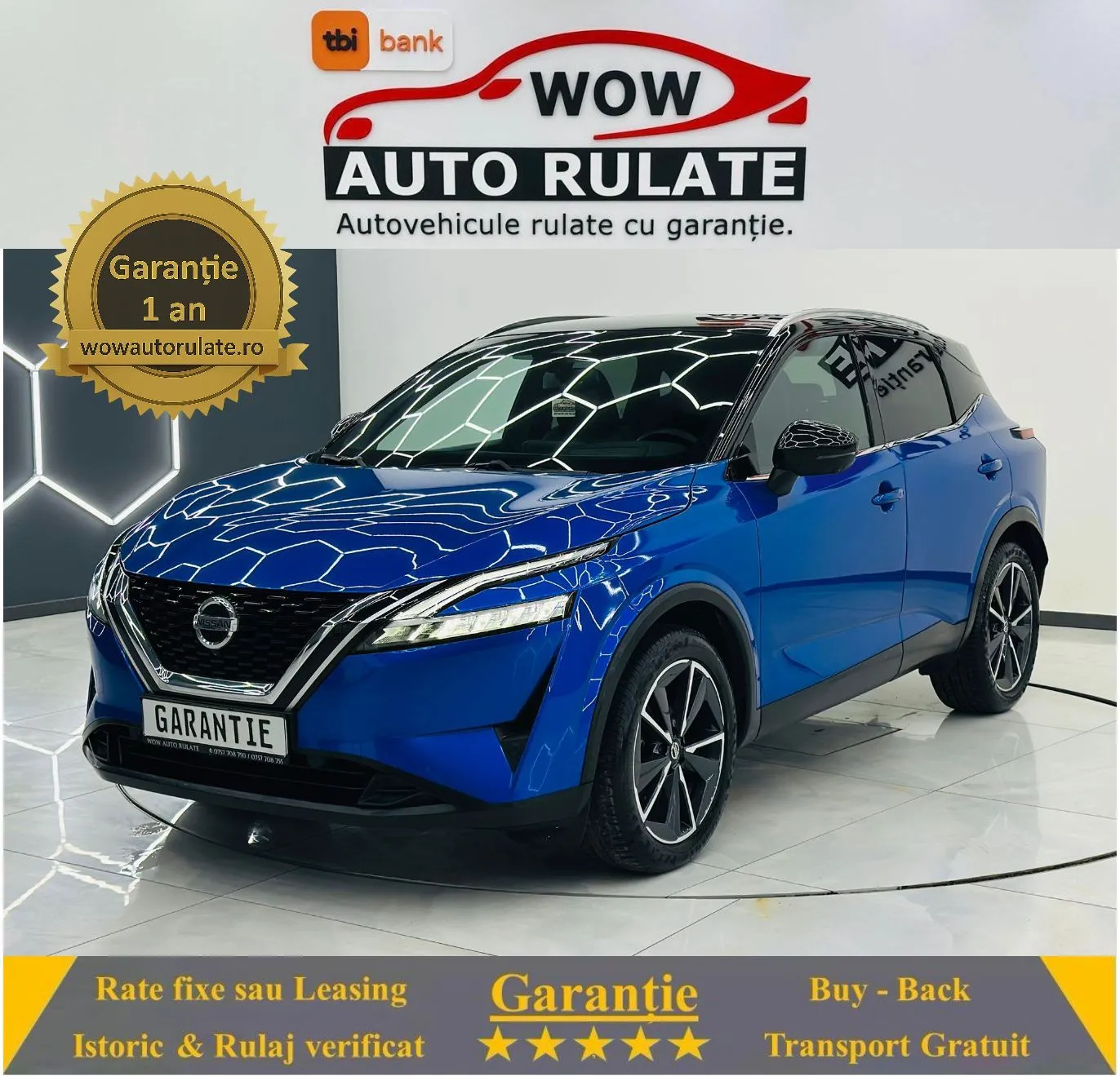 NISSAN Qashqai 2022 1.3I MHV E6 Garantie 12 Luni Rate Avans 0 Doar Cu Buletinul 2022 - WOW Auto Rulate
