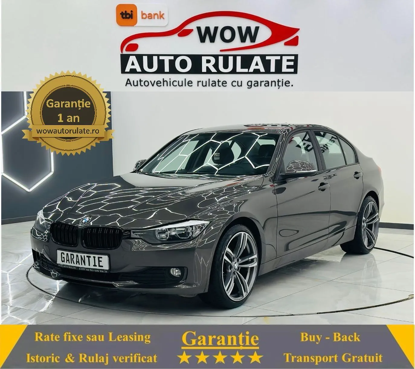 BMW Seria-3 2014 2.0D E5 Garantie 12 Luni Rate Avans 0 Doar Cu Buletinul 2014 - WOW Auto Rulate