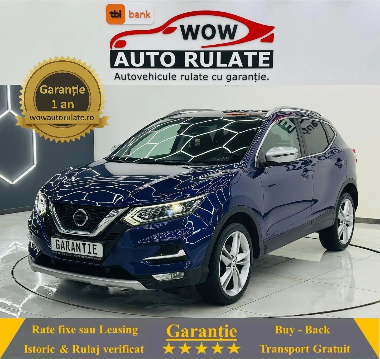 NISSAN Qashqai 2020 1.3i E6 Garantie 12 Luni Rate Avans 0 Doar Cu Buletinul 2020 - WOW Auto Rulate