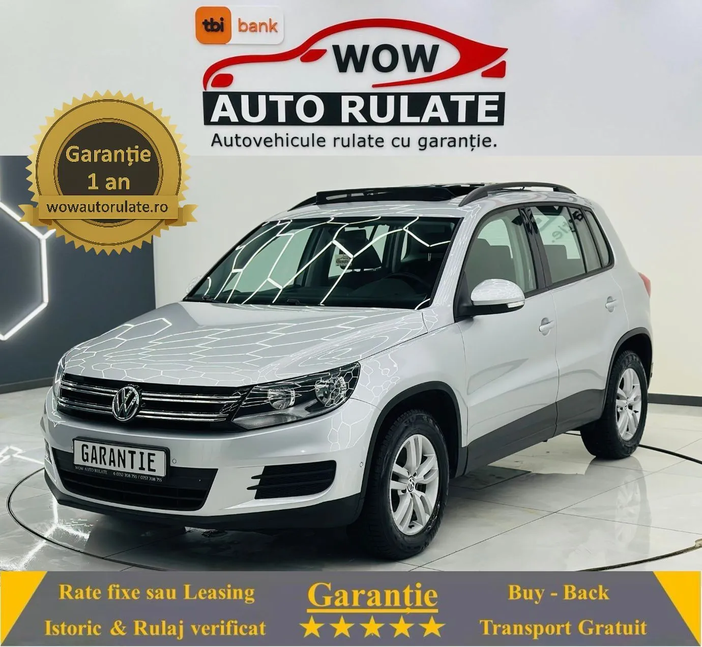 VOLKSWAGEN TIGUAN 2016 2.0D E6 Garantie 12 Luni Rate Avans 0 Doar Cu Buletinul 2016 - WOW Auto Rulate