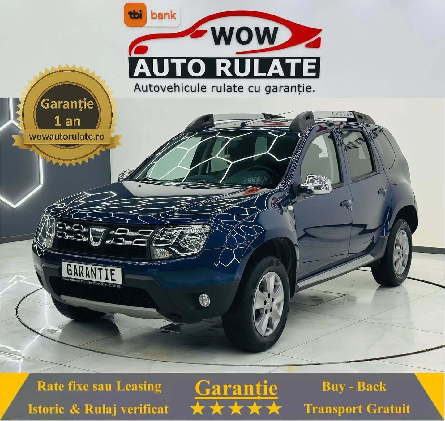DACIA DUSTER 2016 1.2i E6 Garantie 12 Luni Rate Avans 0 Doar Cu Buletinul 2016 - WOW Auto Rulate