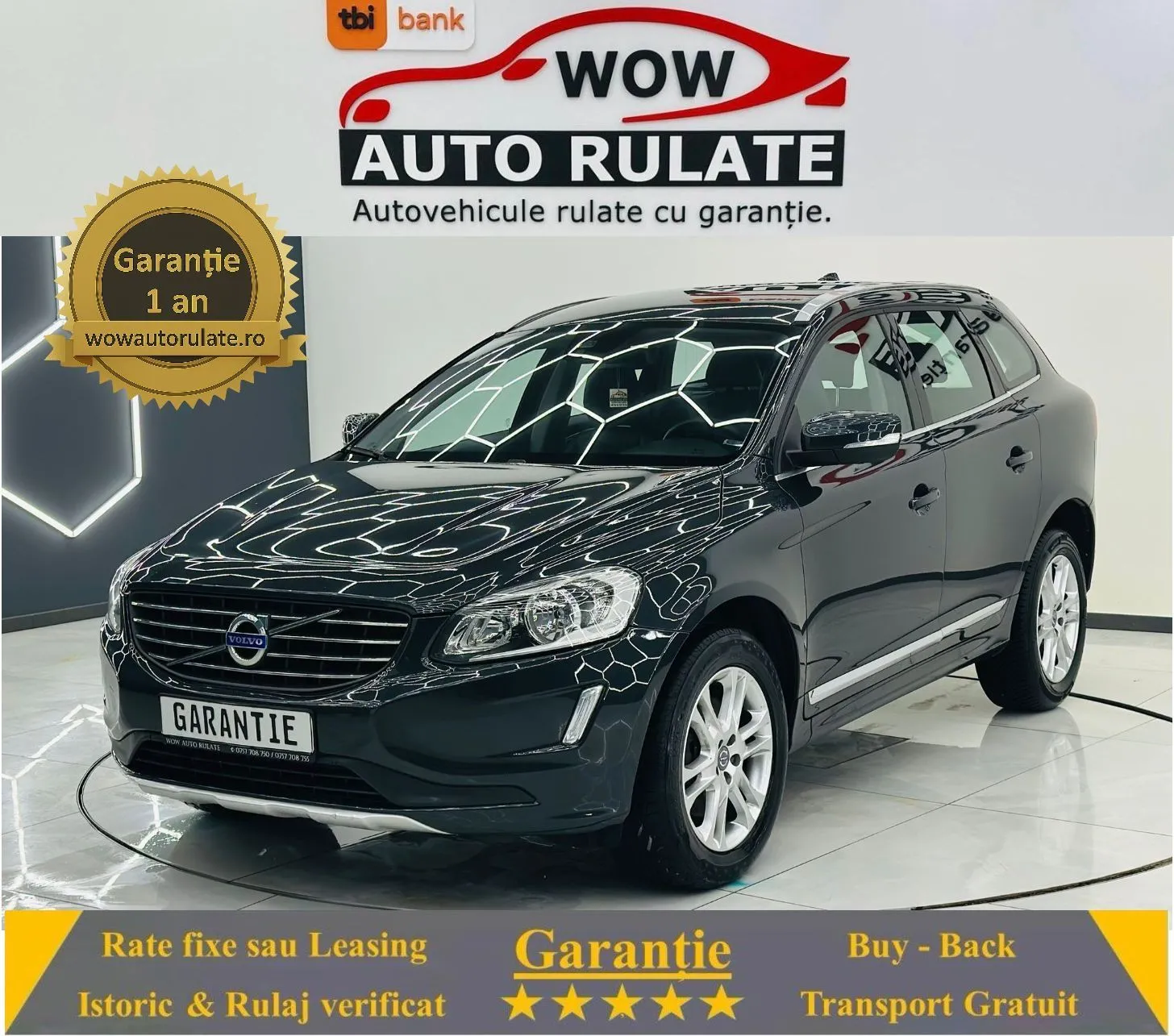 VOLVO Xc-60 2014 2.0D E5 Garantie 12 Luni Rate Avans 0 Doar Cu Buletinul 2014 - WOW Auto Rulate