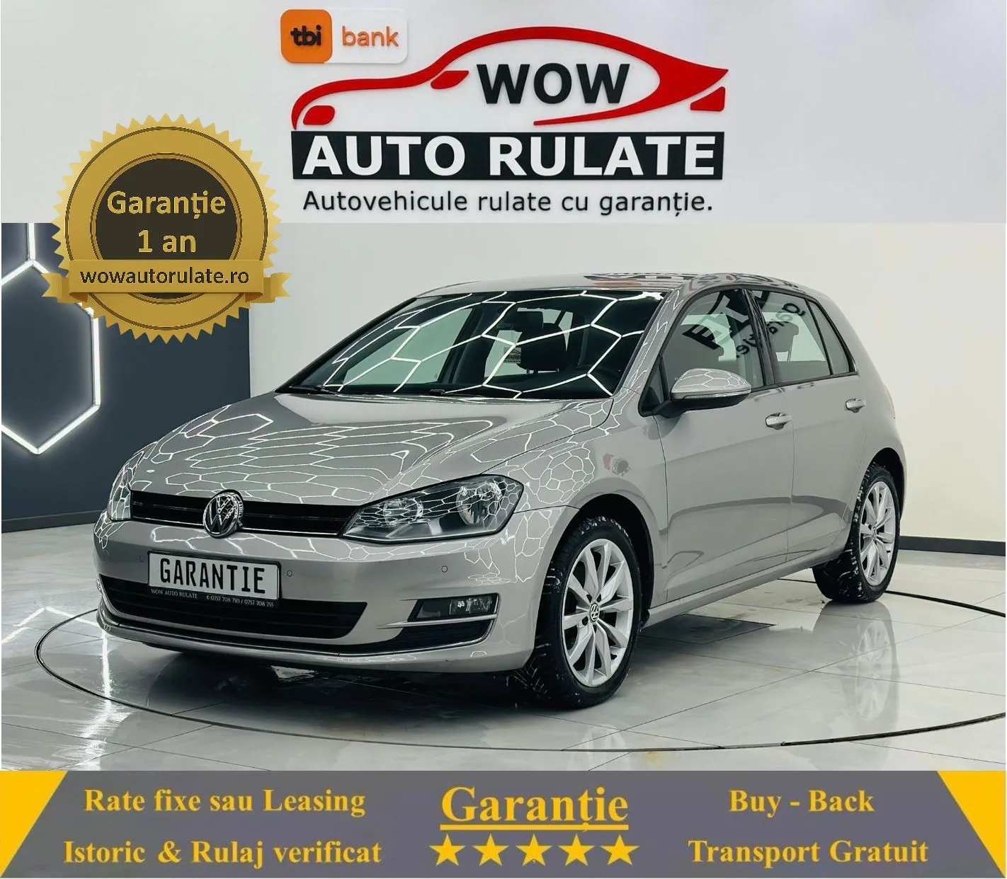 VOLKSWAGEN GOLF 2016 1.6D E6 Garantie 12 Luni Rate Avans 0 Doar Cu Buletinul 2016 - WOW Auto Rulate